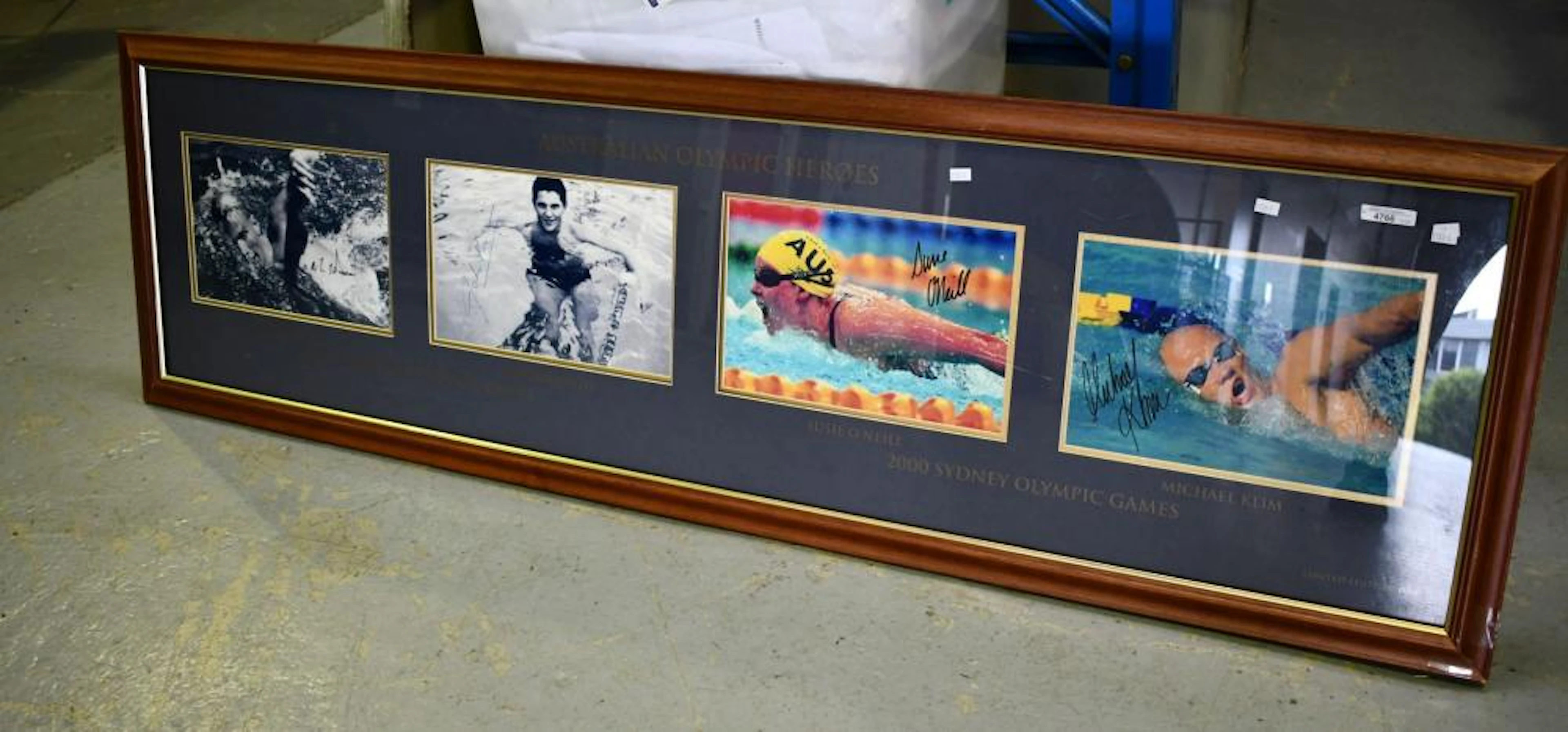 Framed sporting memorabilia: Australian Olympic heros incl