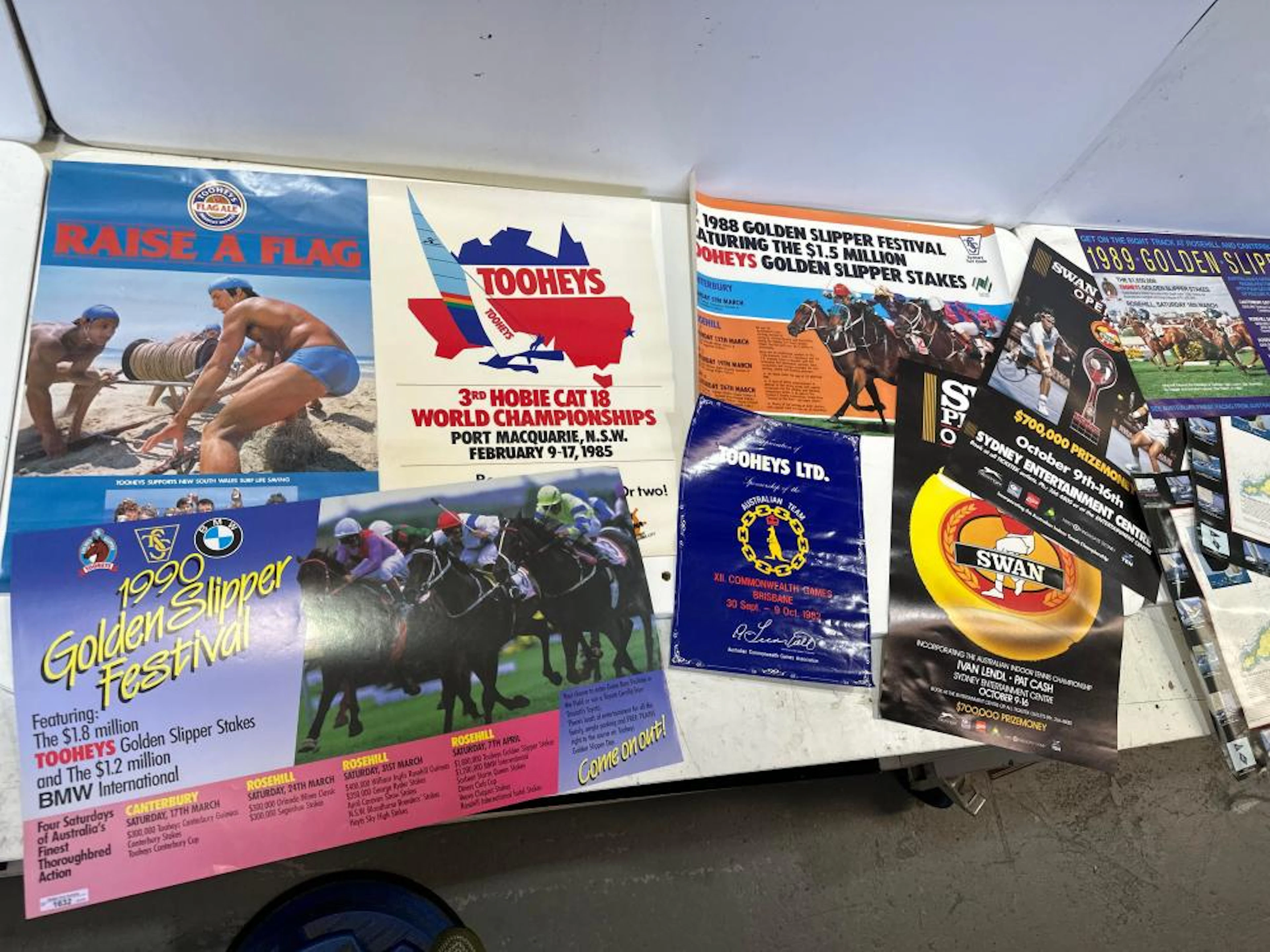 10 x assorted posters relating to tennis