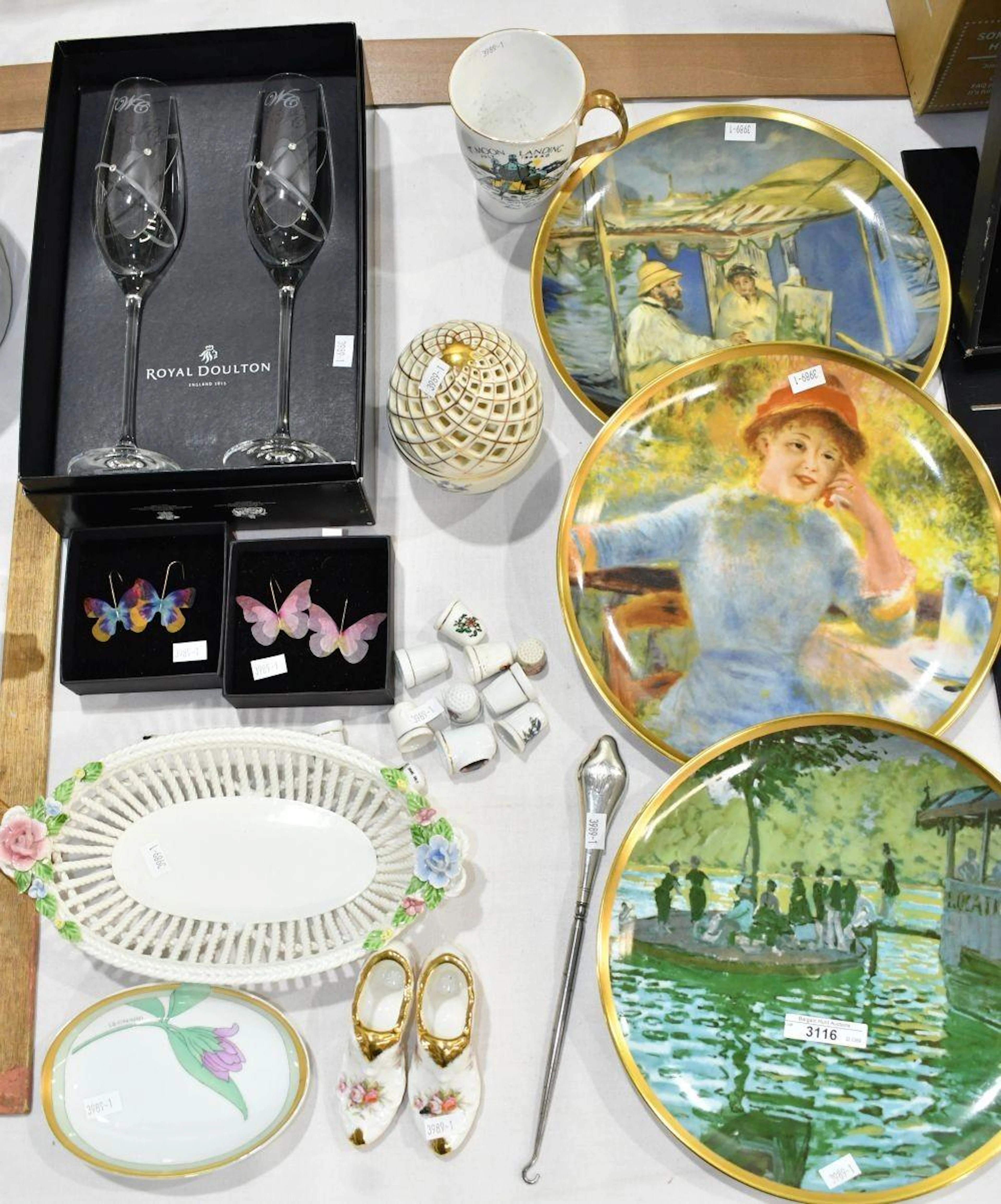 3 Australian Westminster Impressionists Display Plates - including Monet