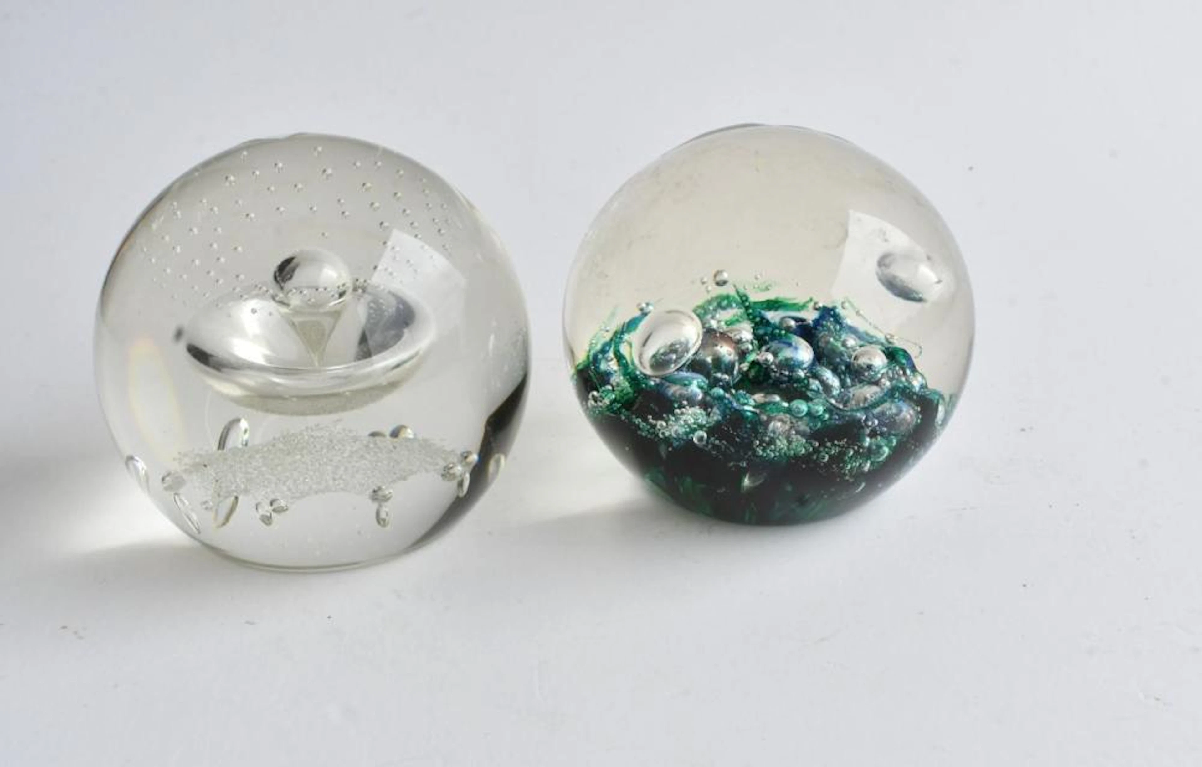 2 Scottish glass paperweights