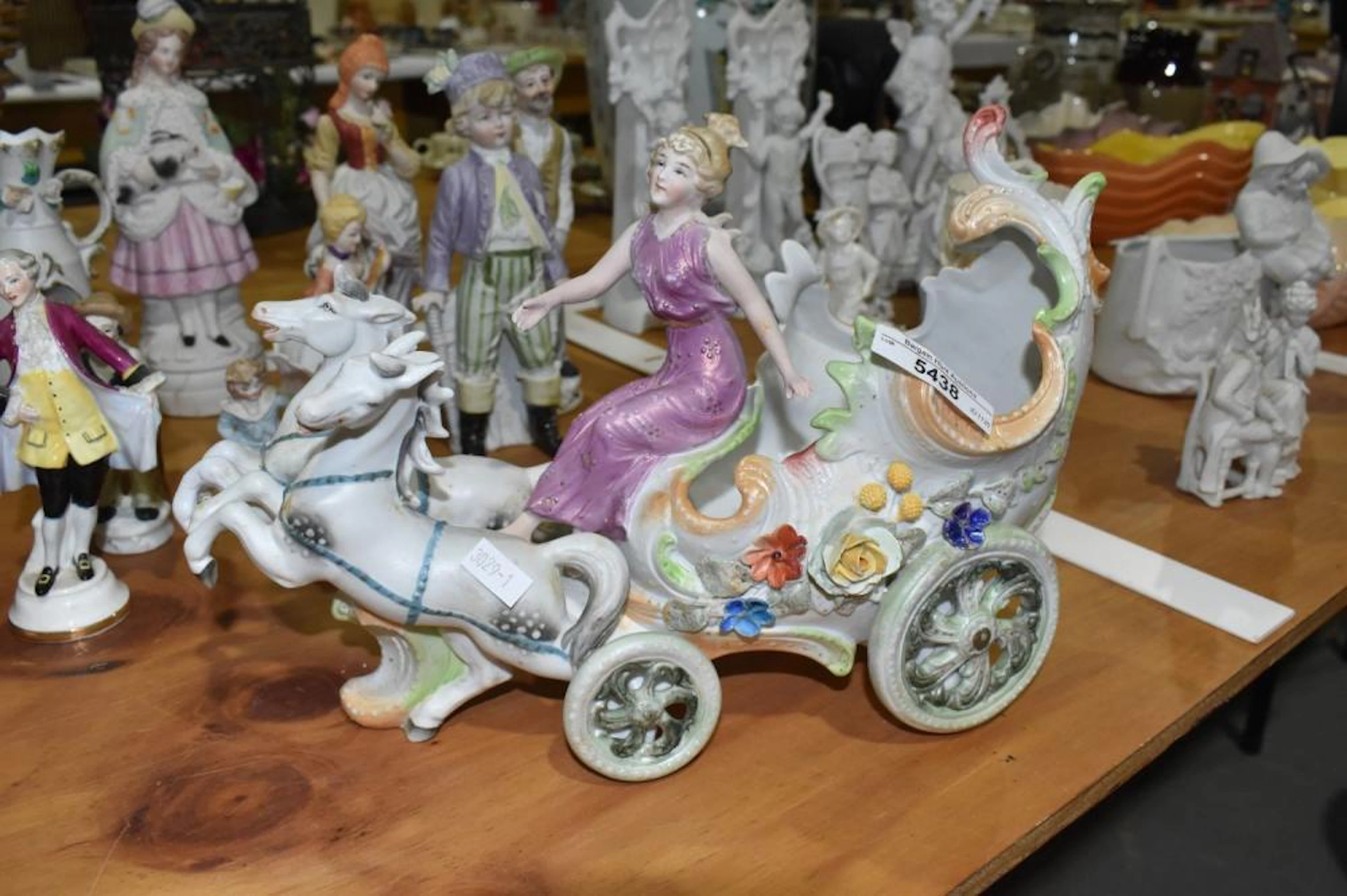 Quantity of Assorted Painted Bisque Vintage Figures...
