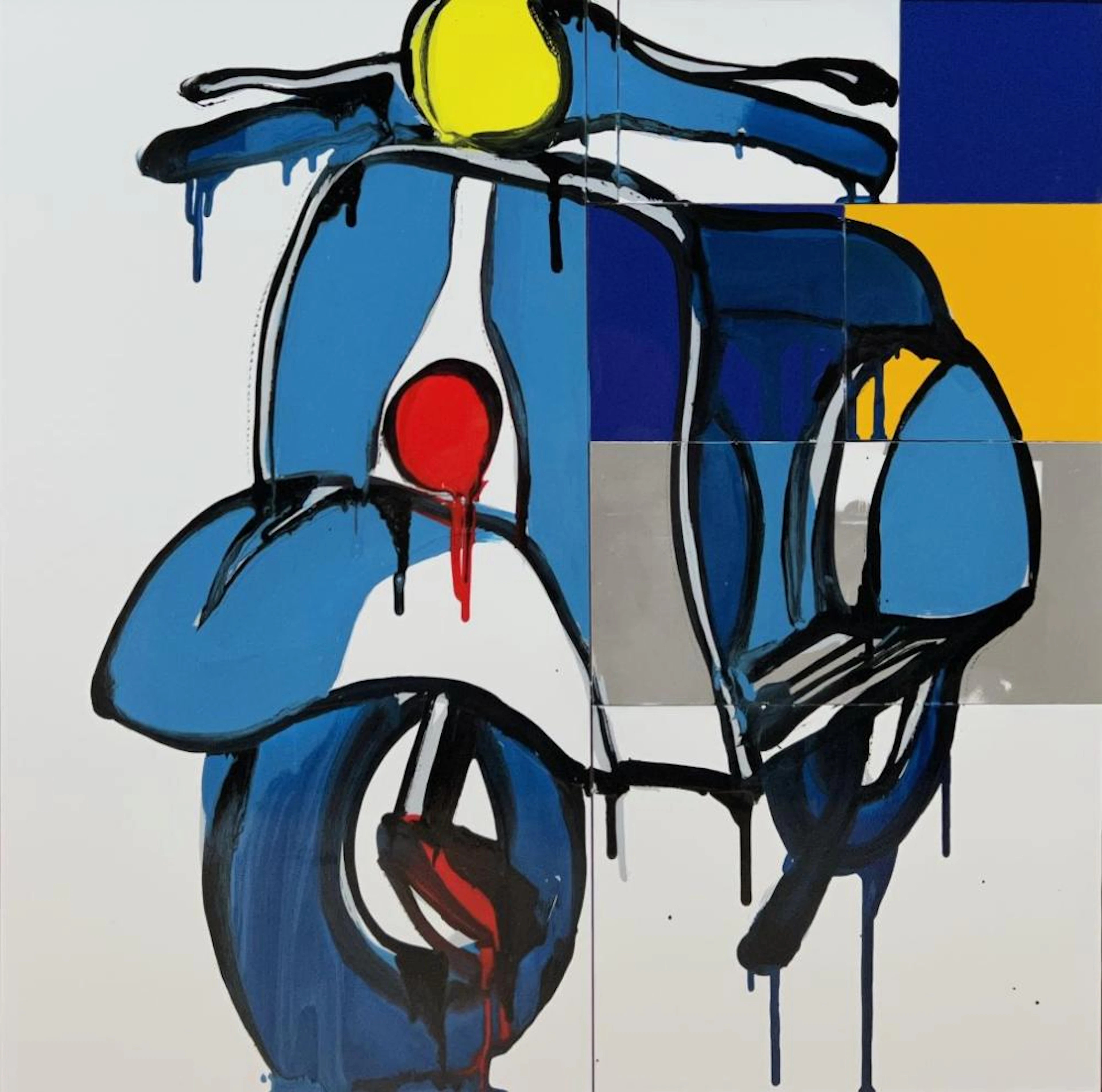 JASPER KNIGHT (1978 - ) "Blue 150 Piaggio"