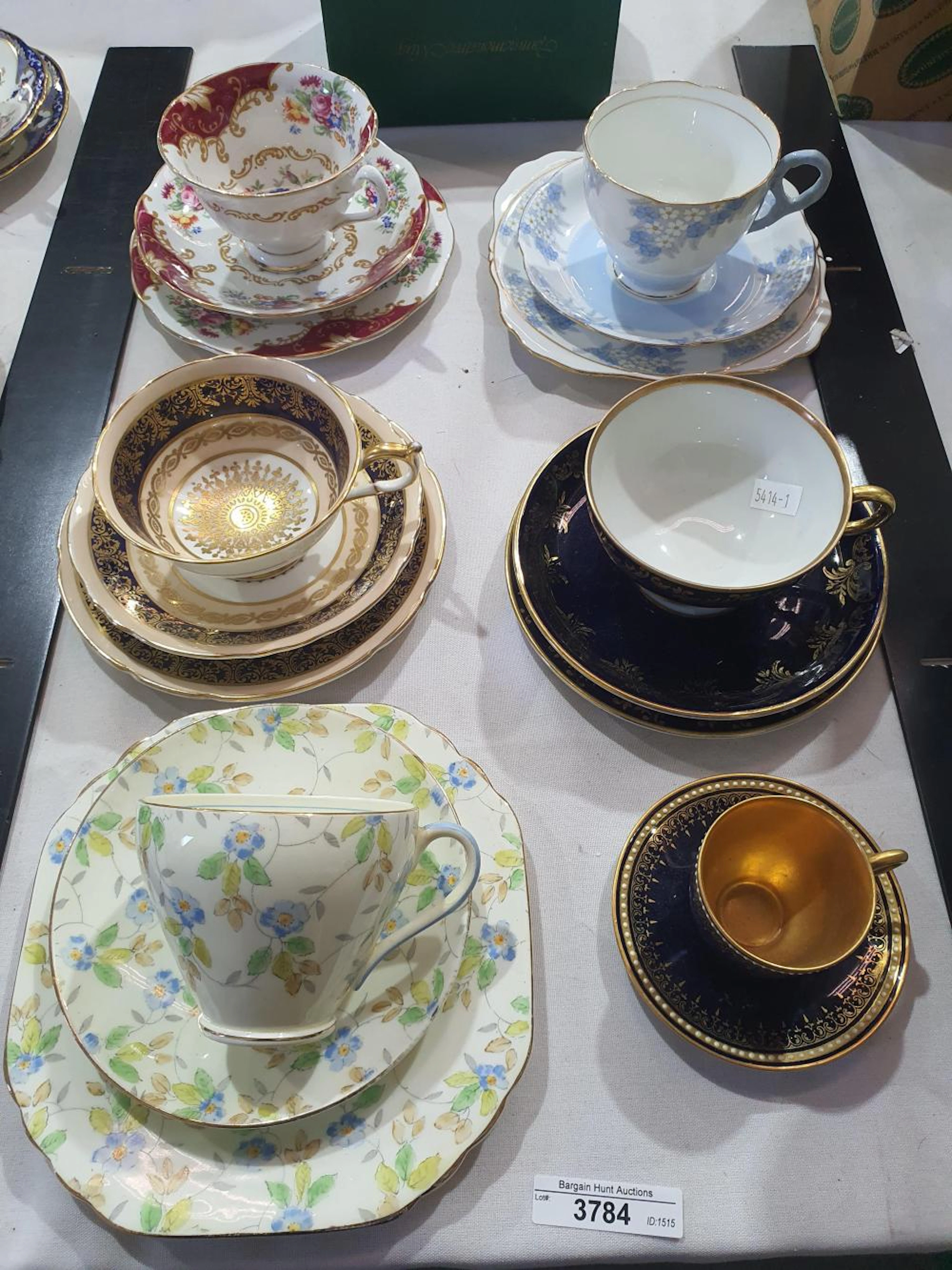 5 x bone china trios