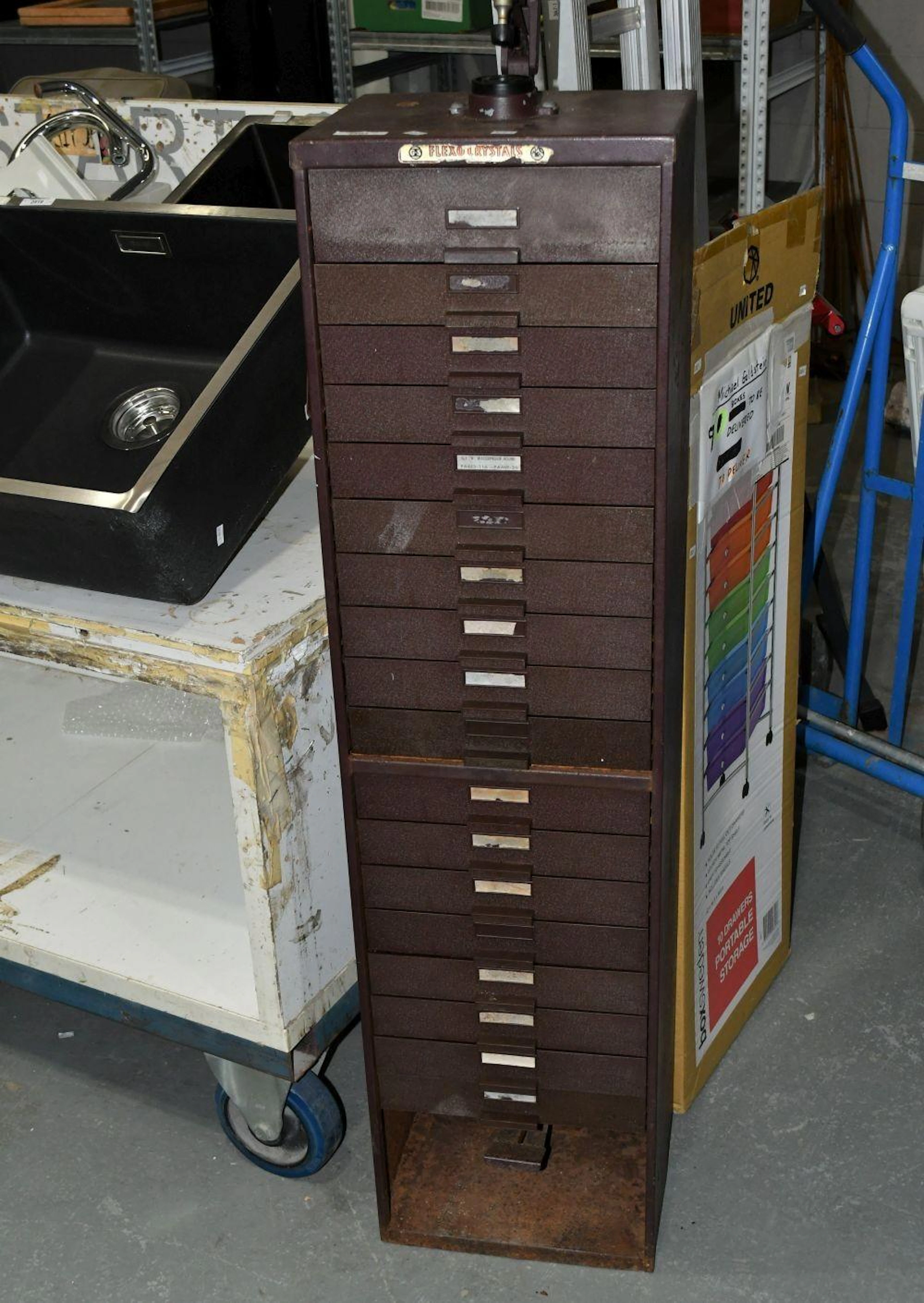 Vintage Flexo Crystals Vintage Watchmaker Parts Drawer...