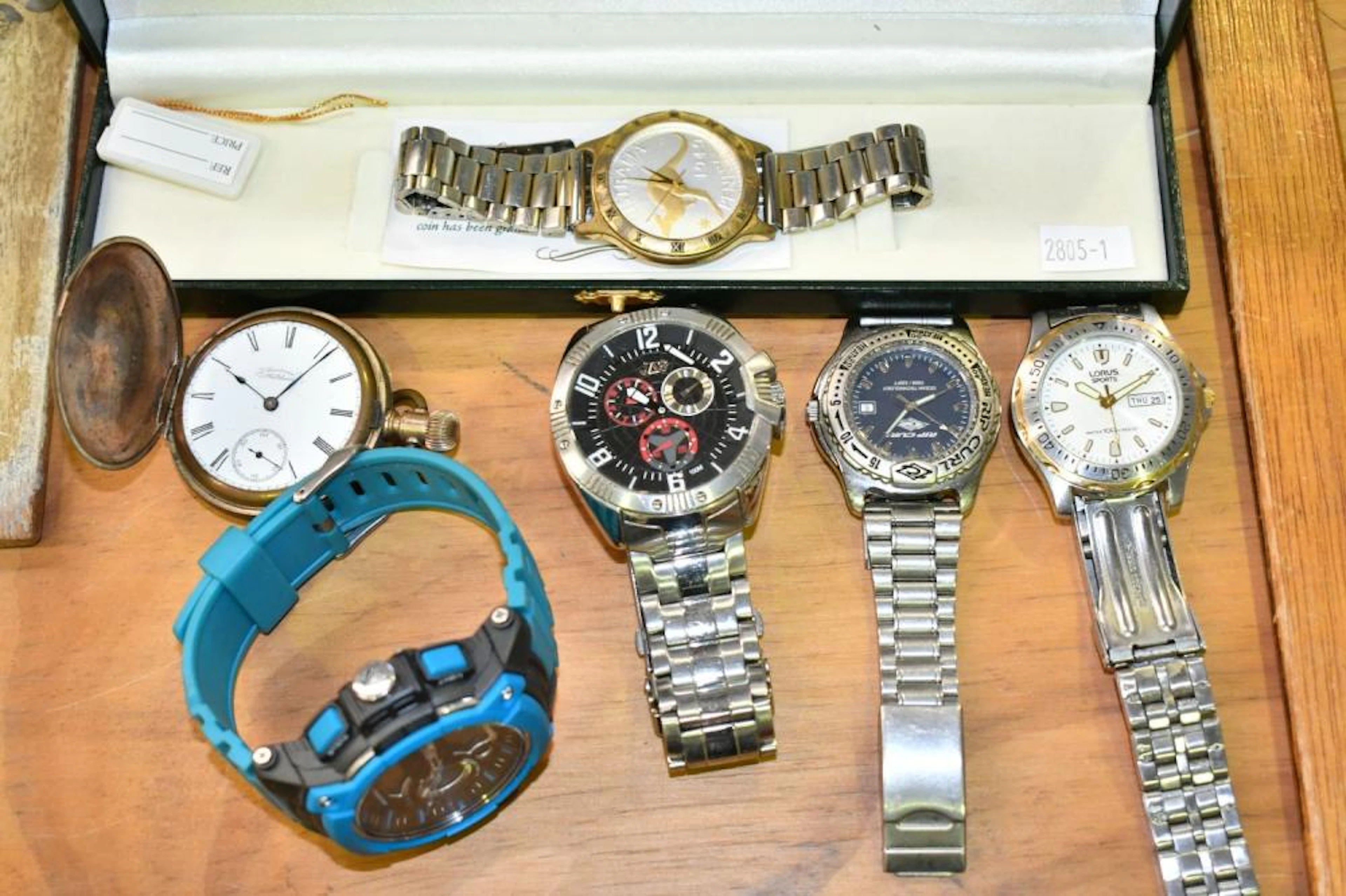 5 Various Gents Wrist Watches and an Antique Waltham...