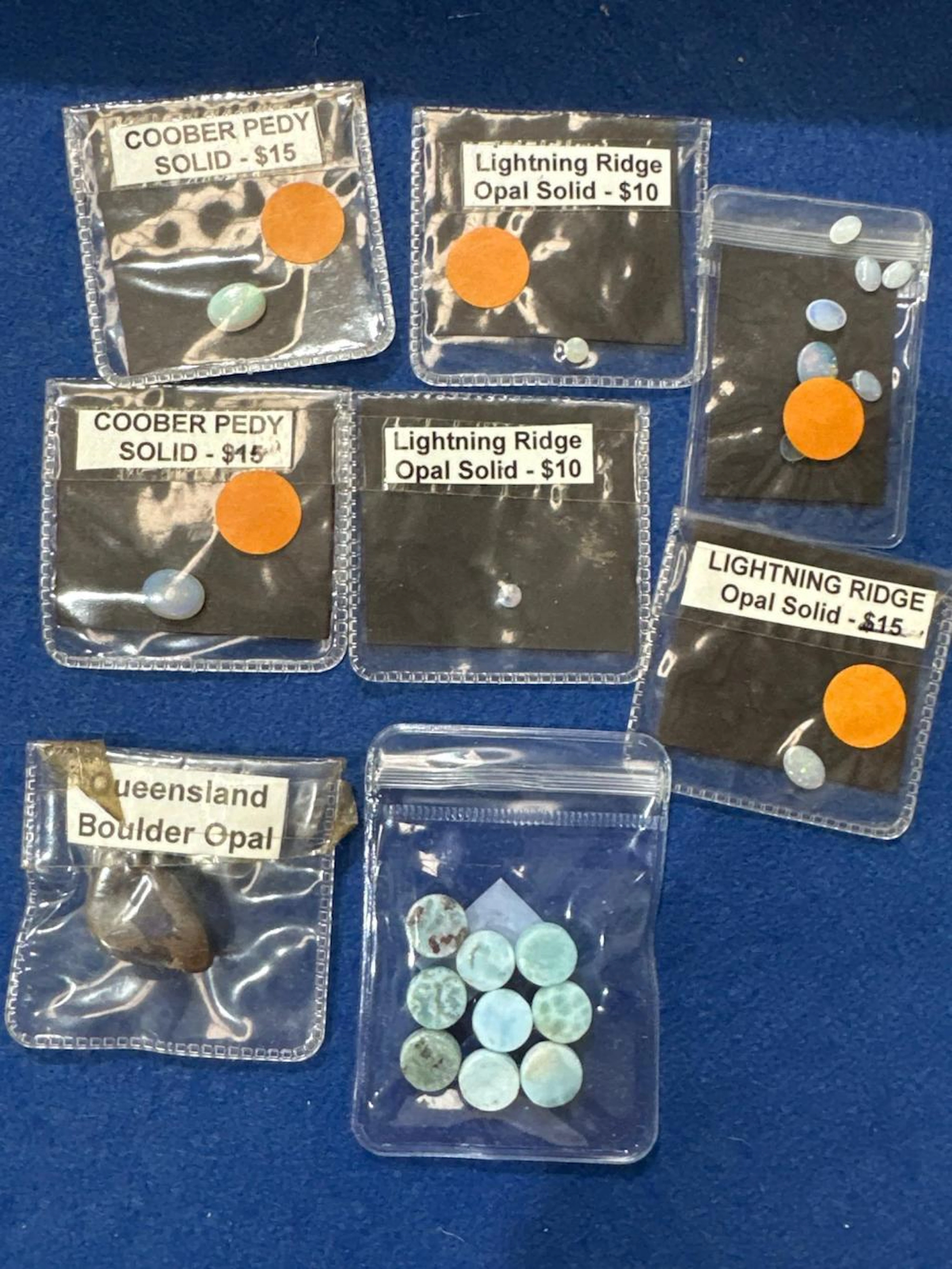 Collection of Solid Opal Specimens