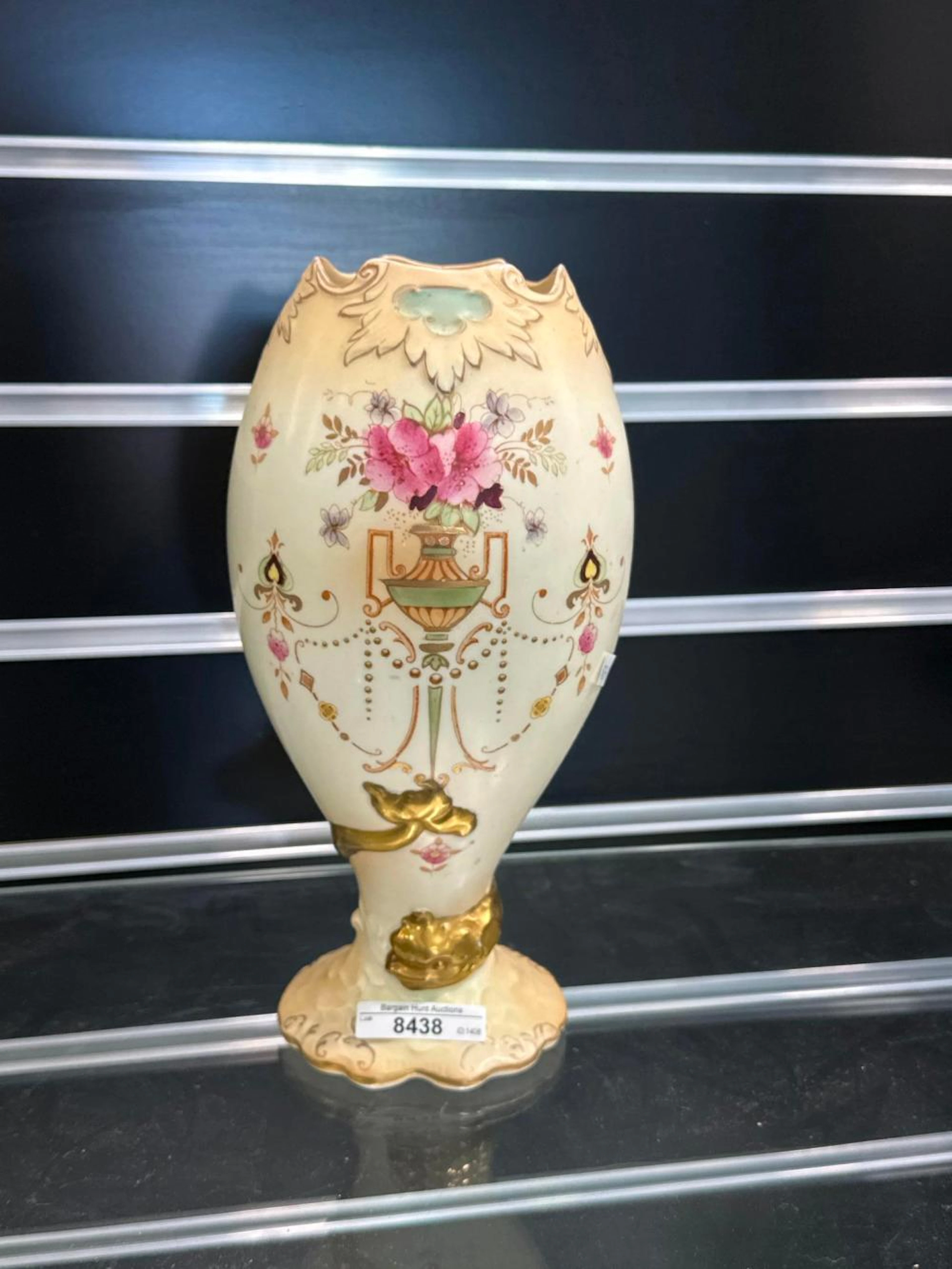 Early 20th Century Crown Devon Sideboard Vase - blush...