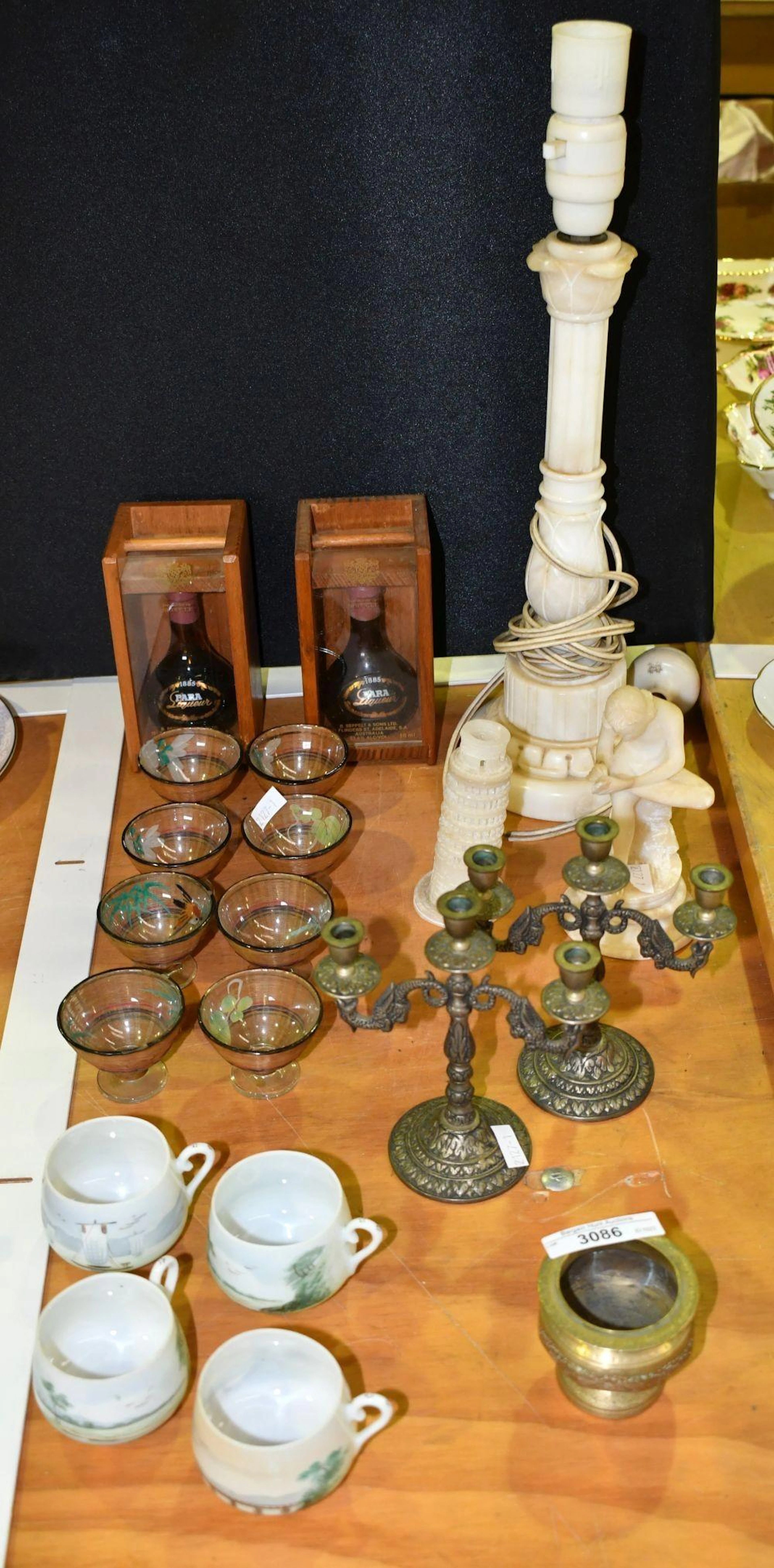Mixed collection including small vintage Eastern brass pot