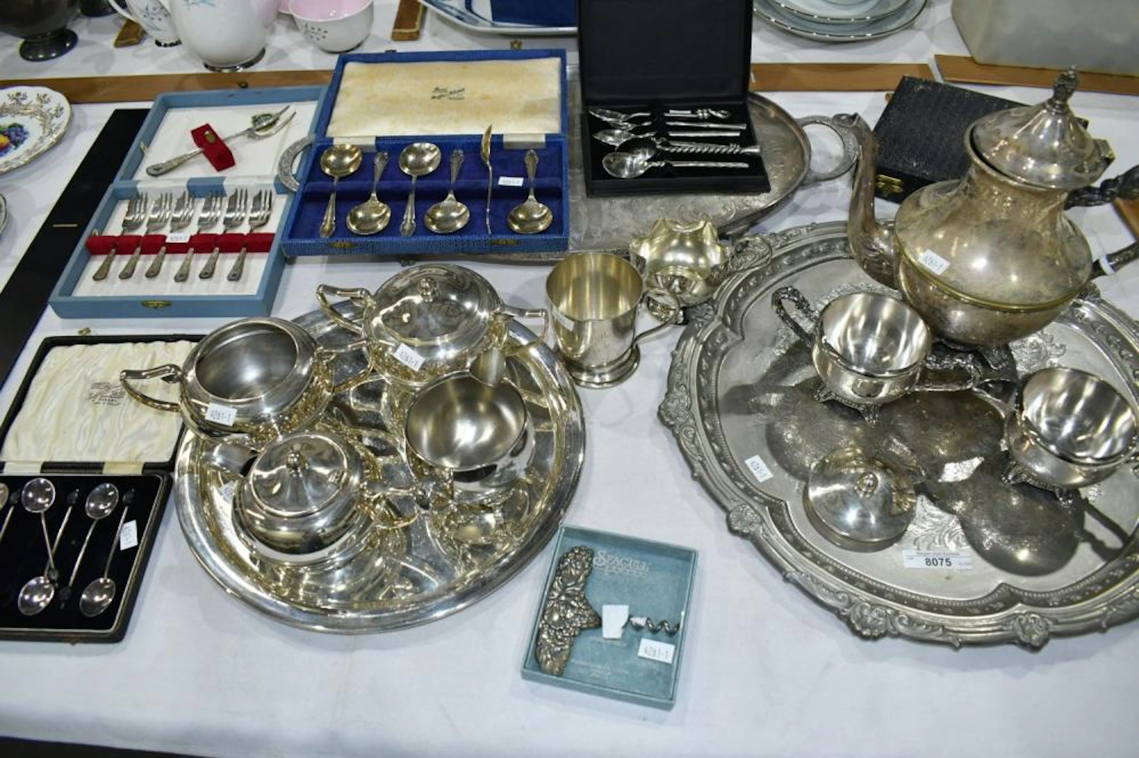 Large Collection of Silver Plate Items - including...