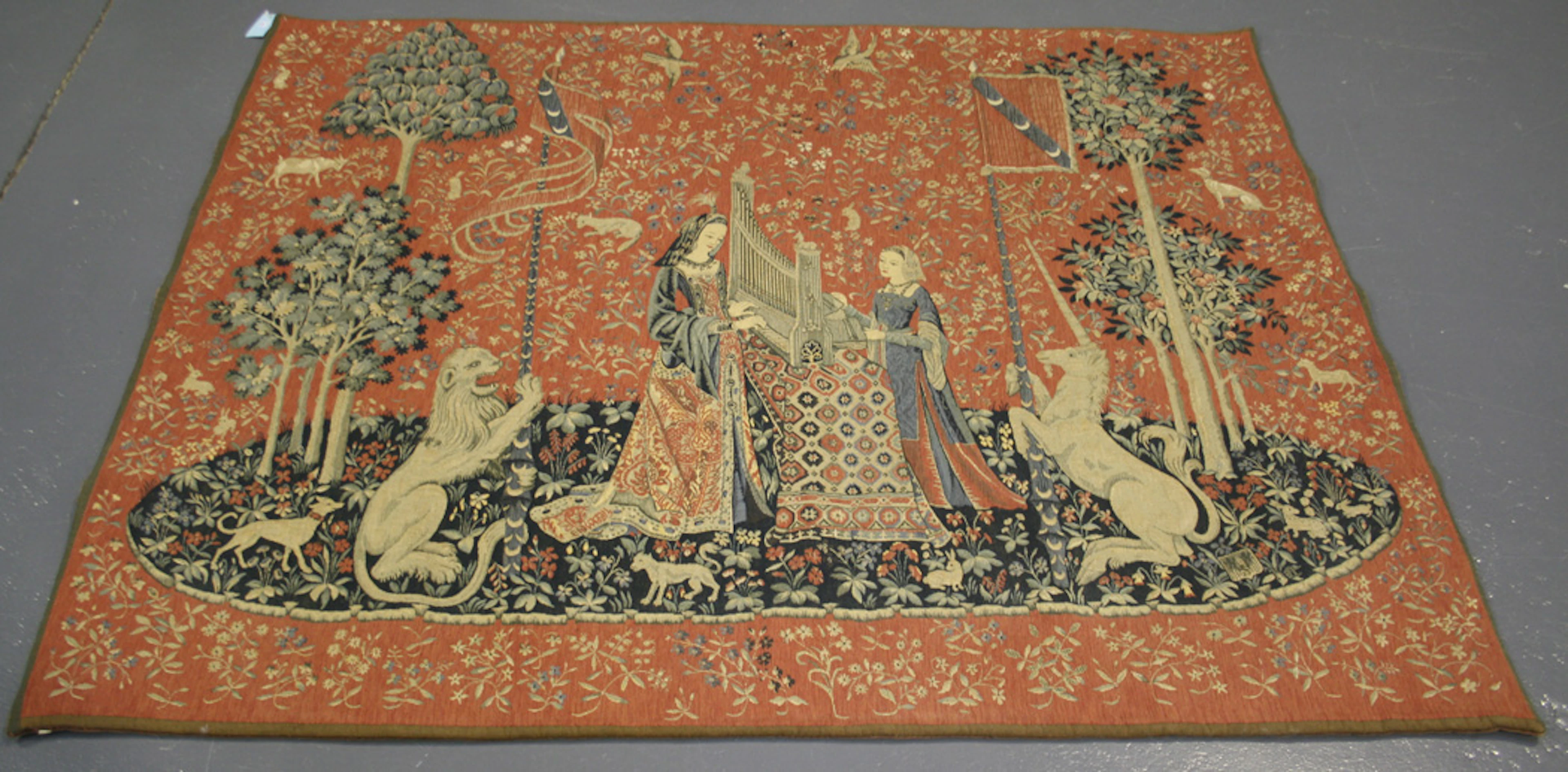 A 20TH CENTURY FRENCH TAPESTRY WALL HANGING