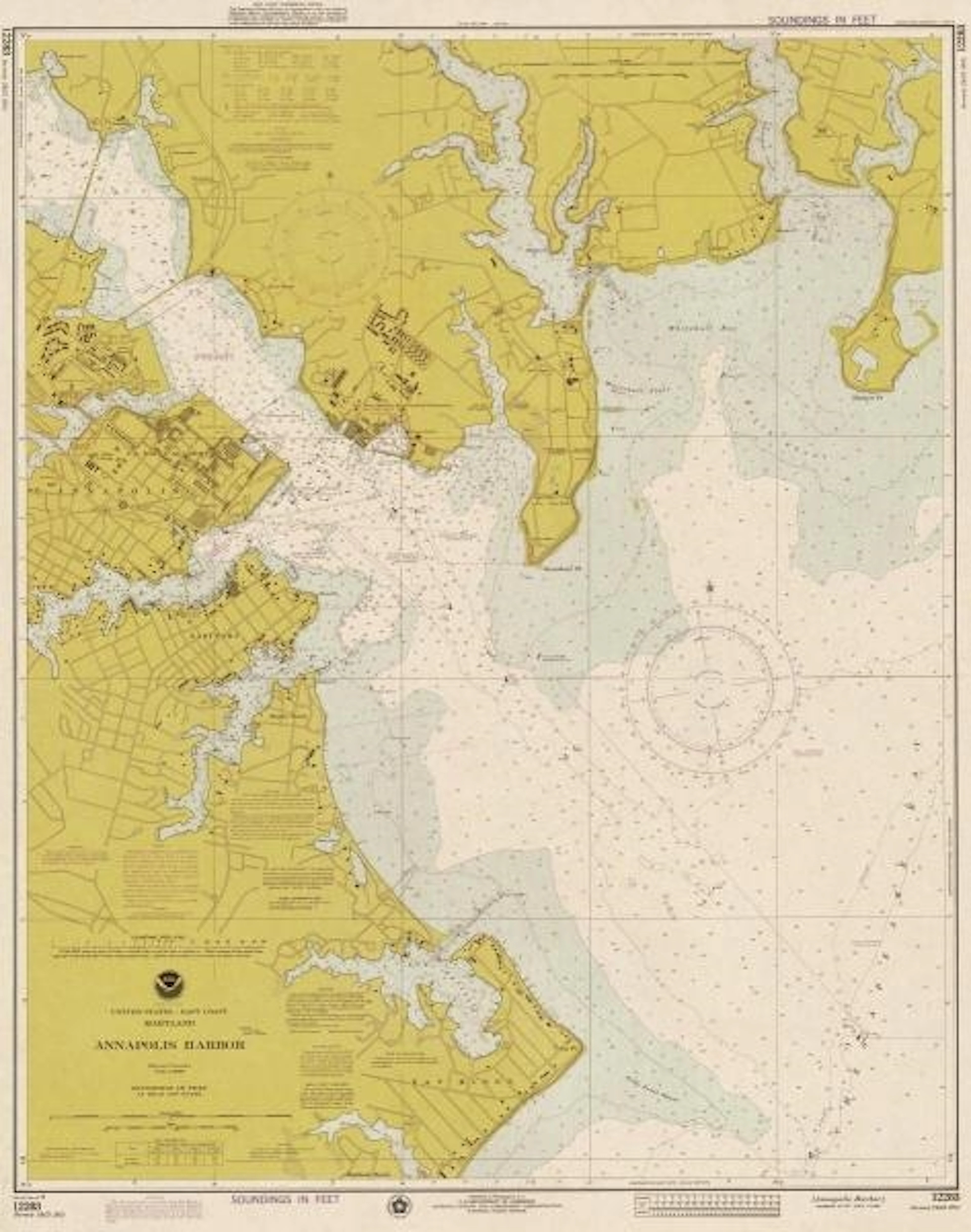 Noaa Historical Map & Chart Collection - Nautical Chart - Annapolis Harbor Ca