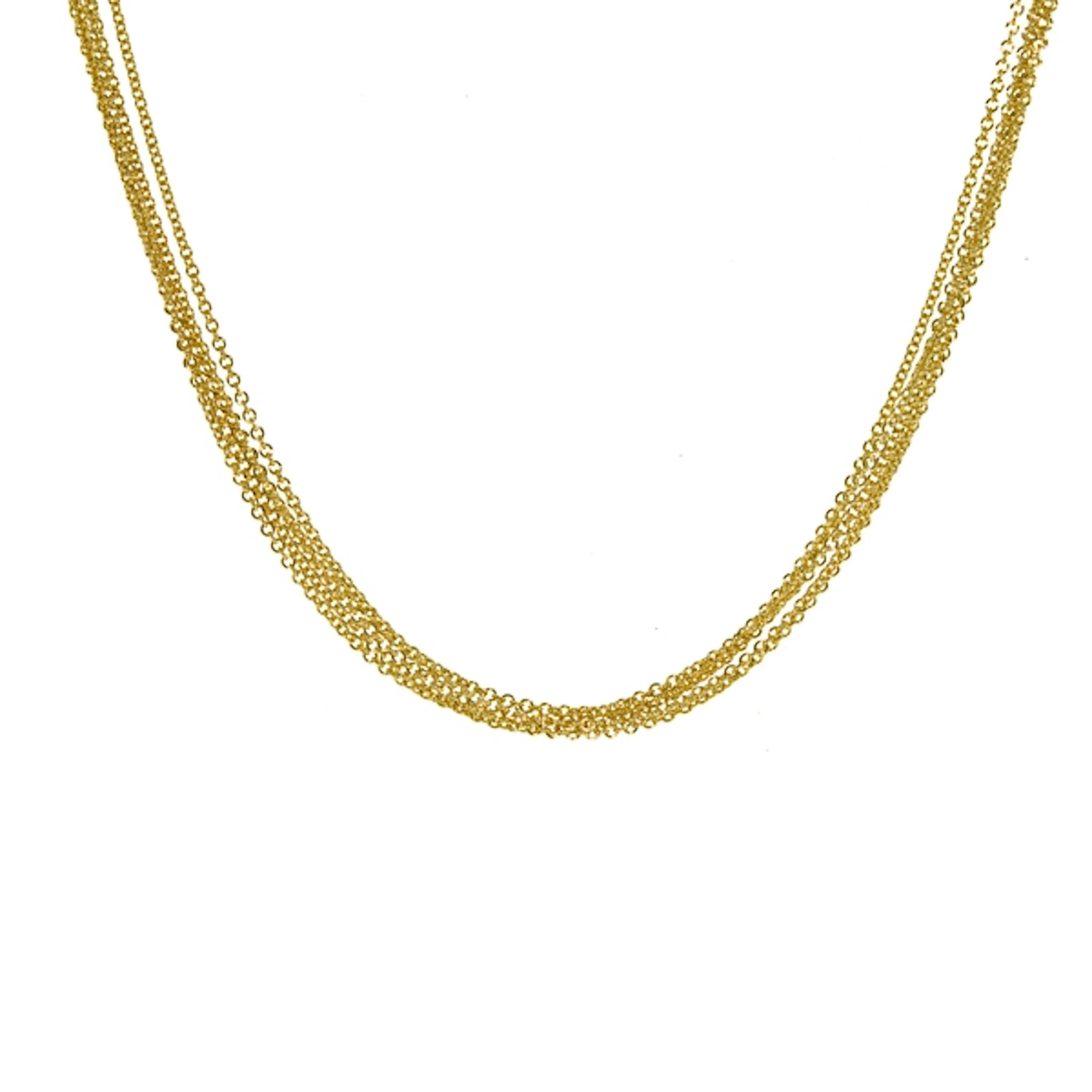 18KT Yellow 5 Strands Cable