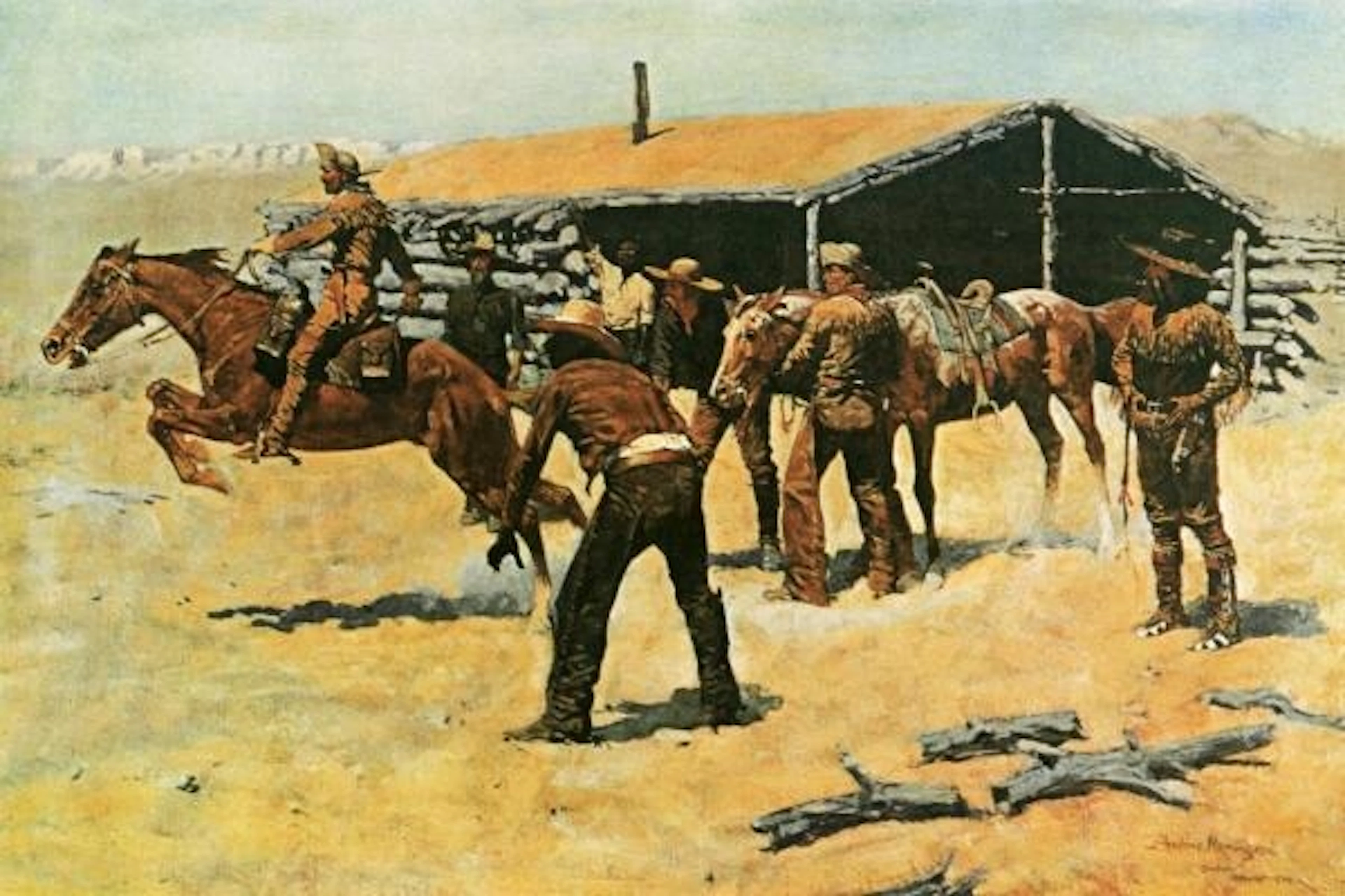 Frederic Remington - Coming And Going Of The Pony Express