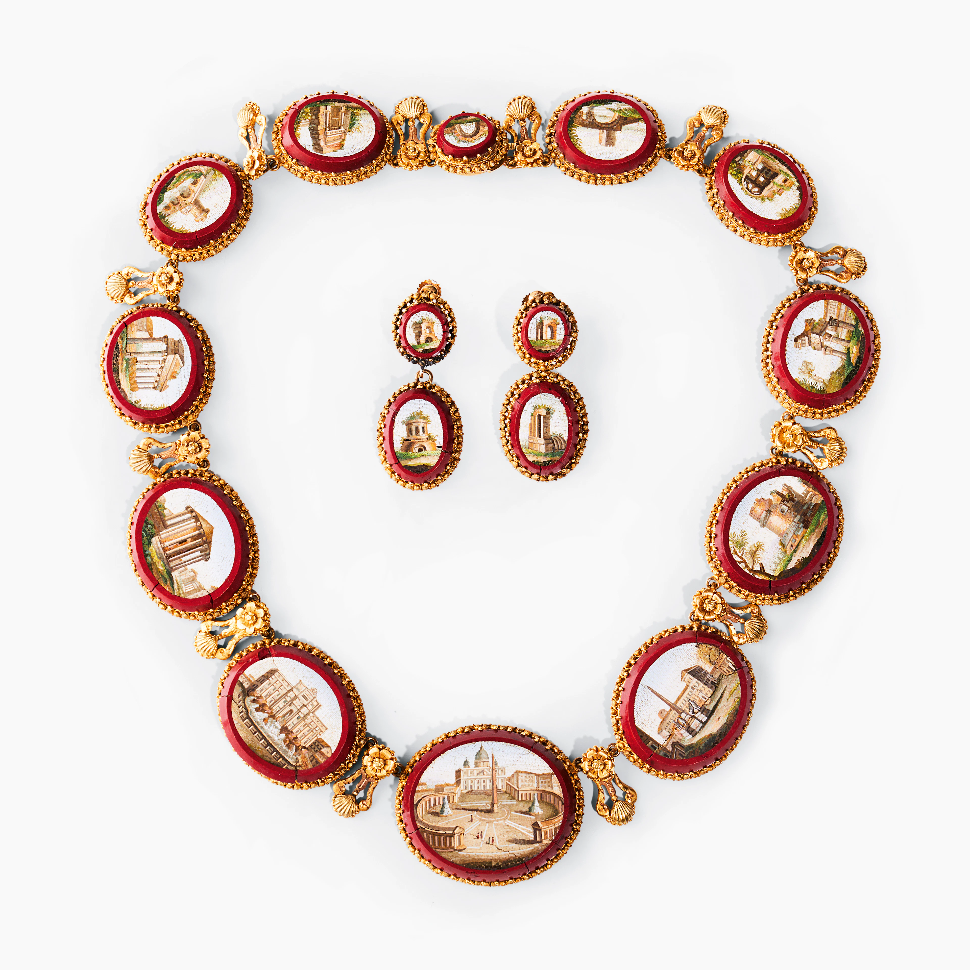 Collier och örhängen