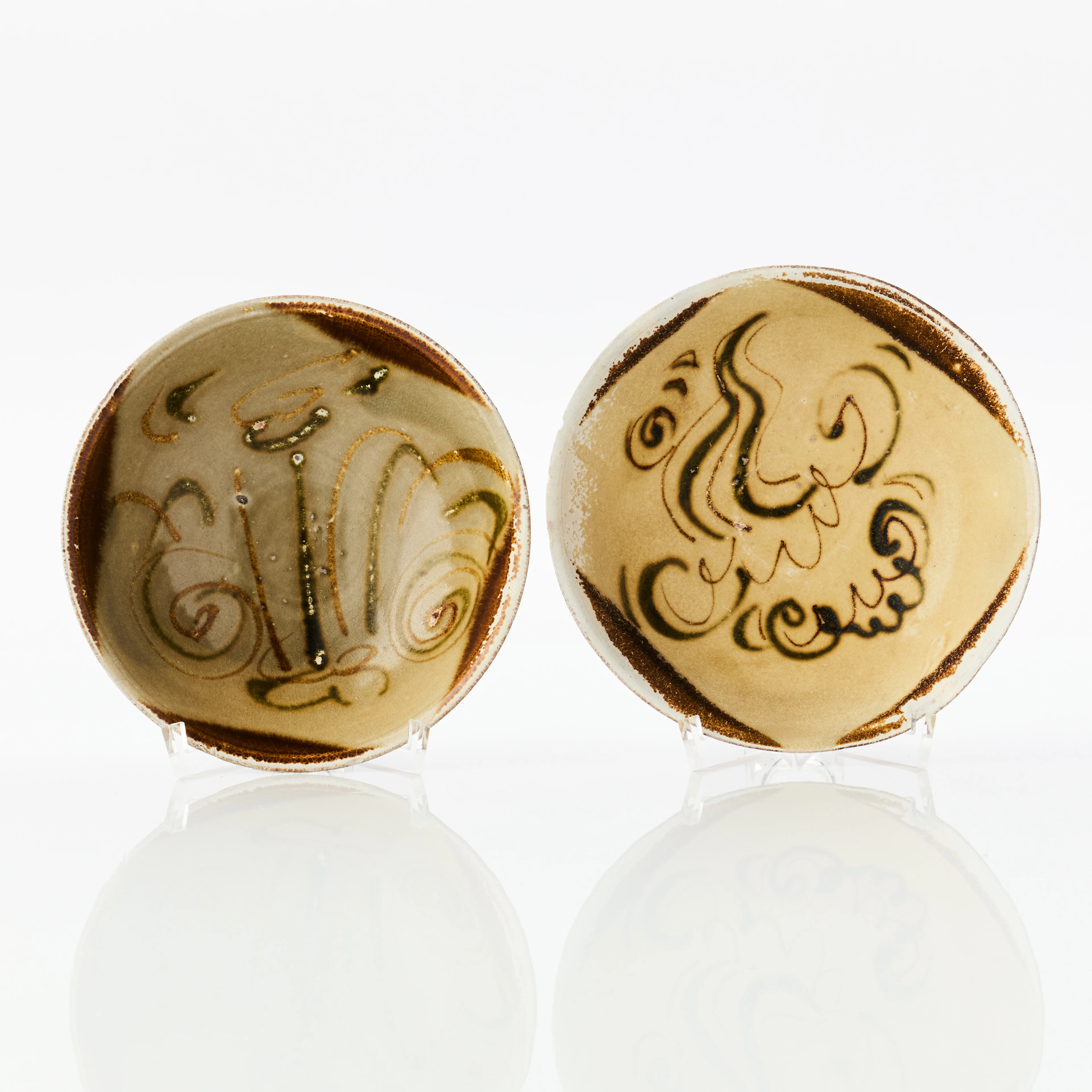 Two Chinese Changsha Pottery Bowls