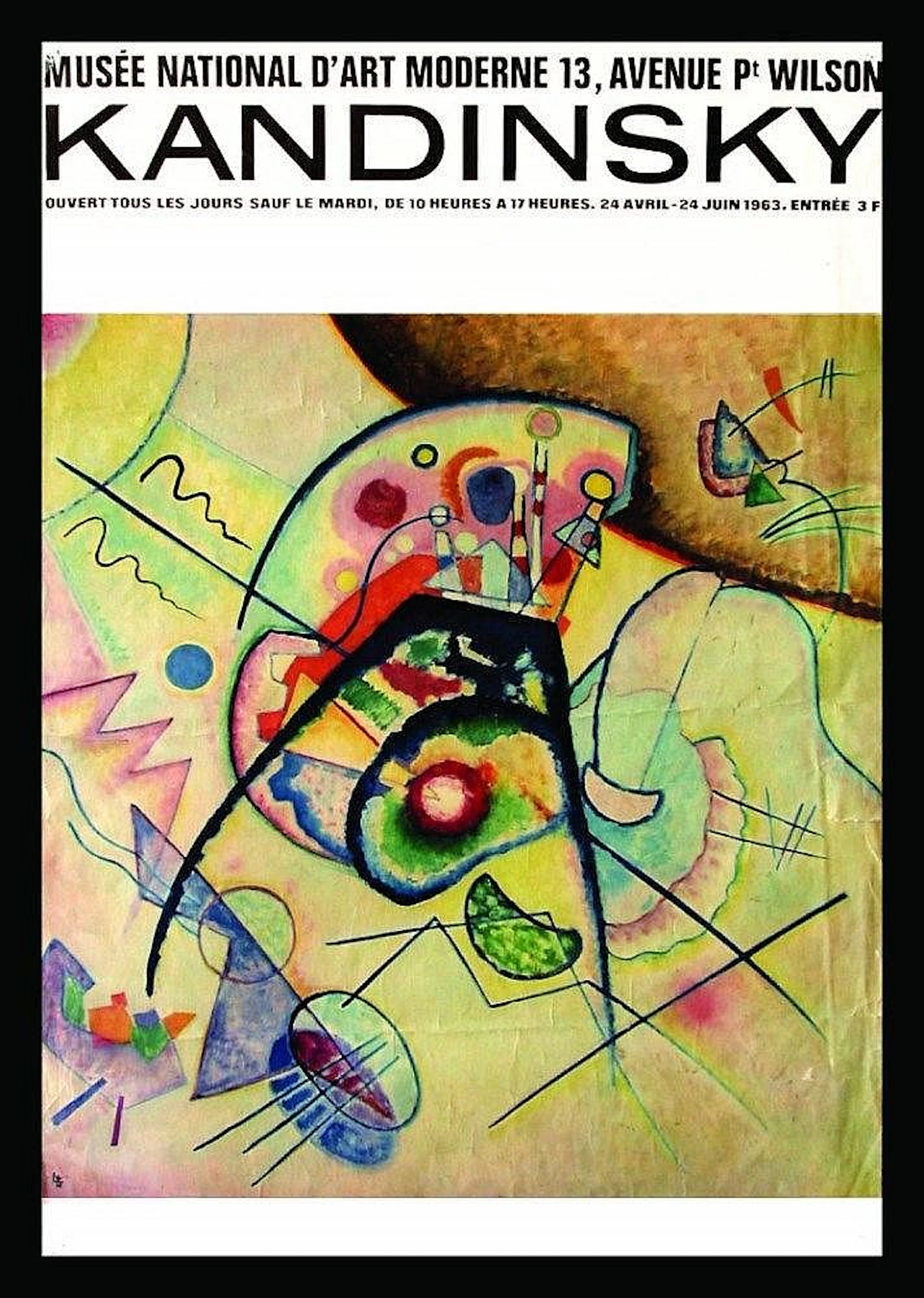 (Poster - Art exhibition) Wassily KANDINSKY, Poster