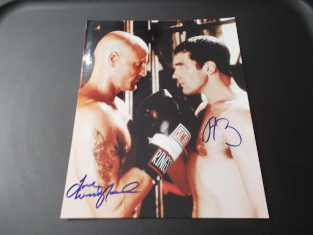 Woody Harrelson / Antonio Banderas Hand Signed Photo