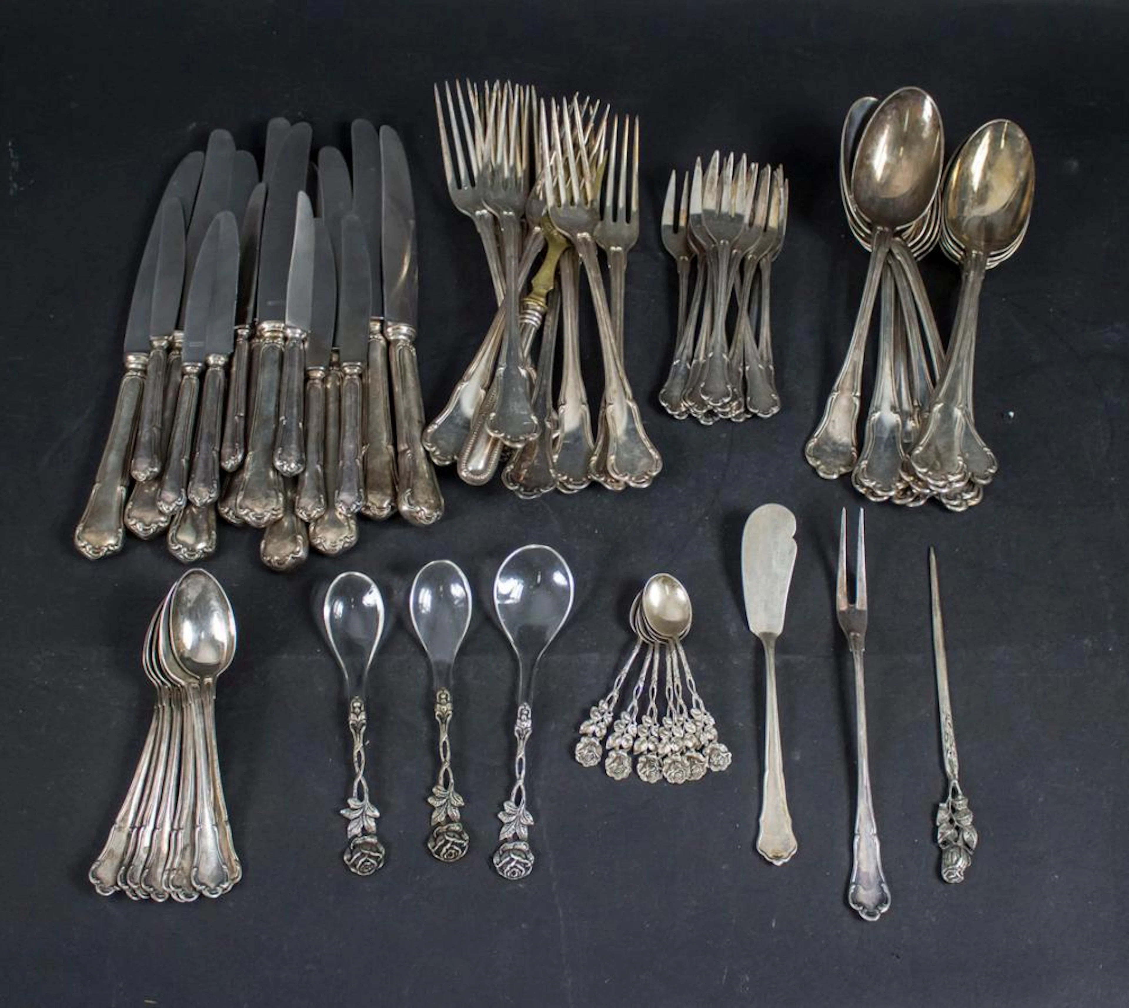 Konvolut Silberbesteck / A set of silver cutlery, u.a. Koch & Bergfeld, Breme