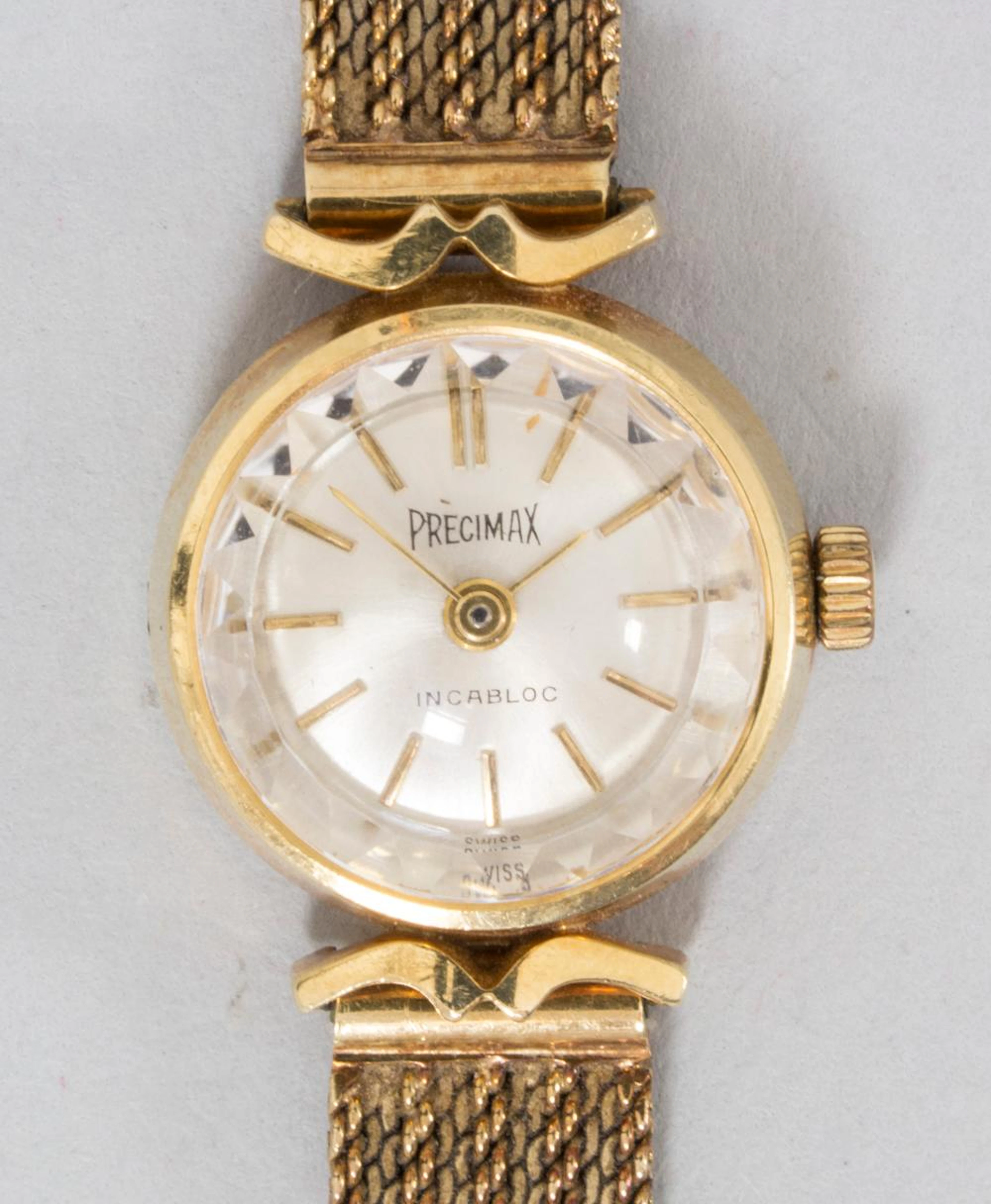 Damenarmbanduhr in Gold / A ladies watch in gold, PRECIMAX, um 1965
