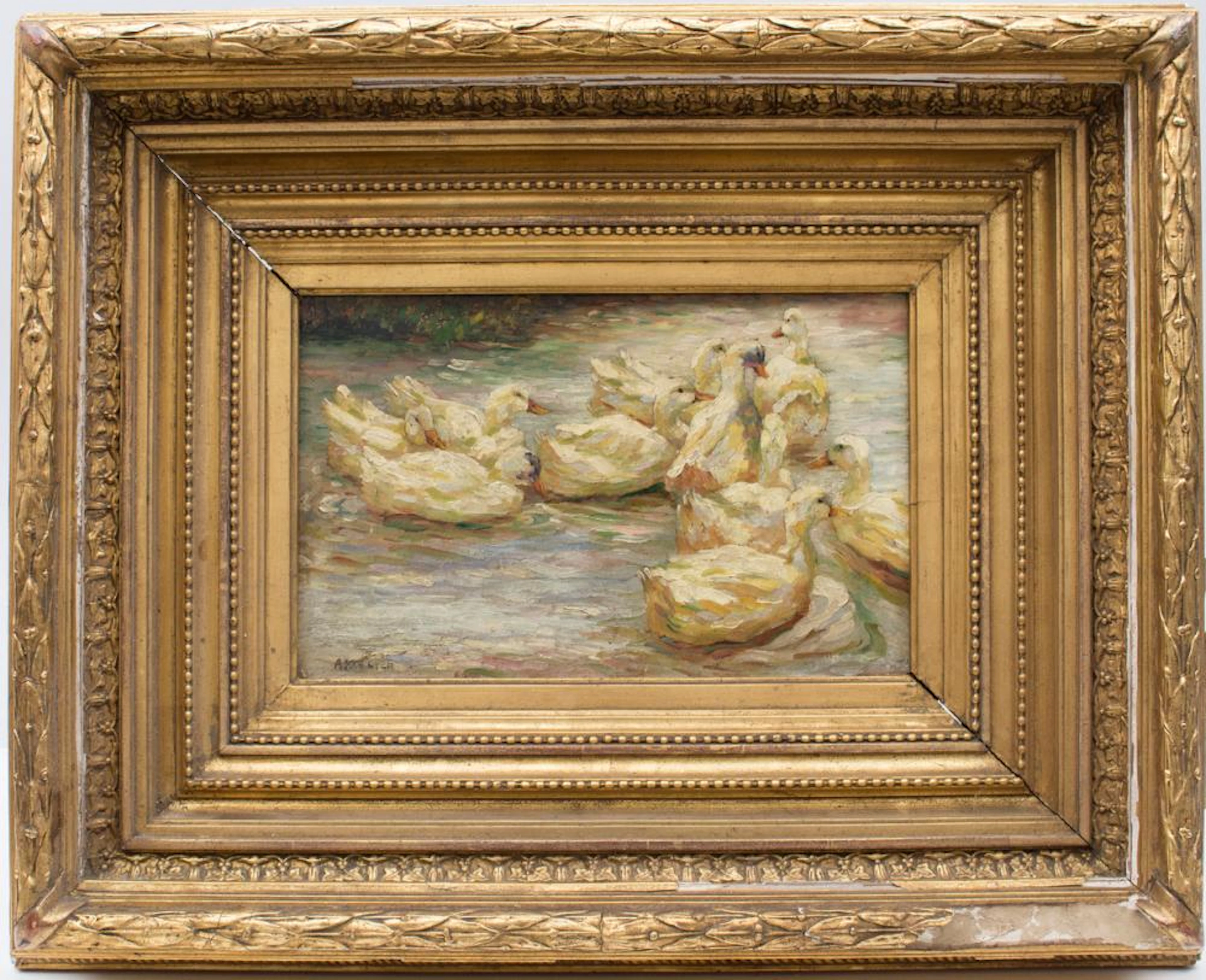 Alexander Koester (1864-1932), 'Enten im Wasser' / 'Ducks in the water'