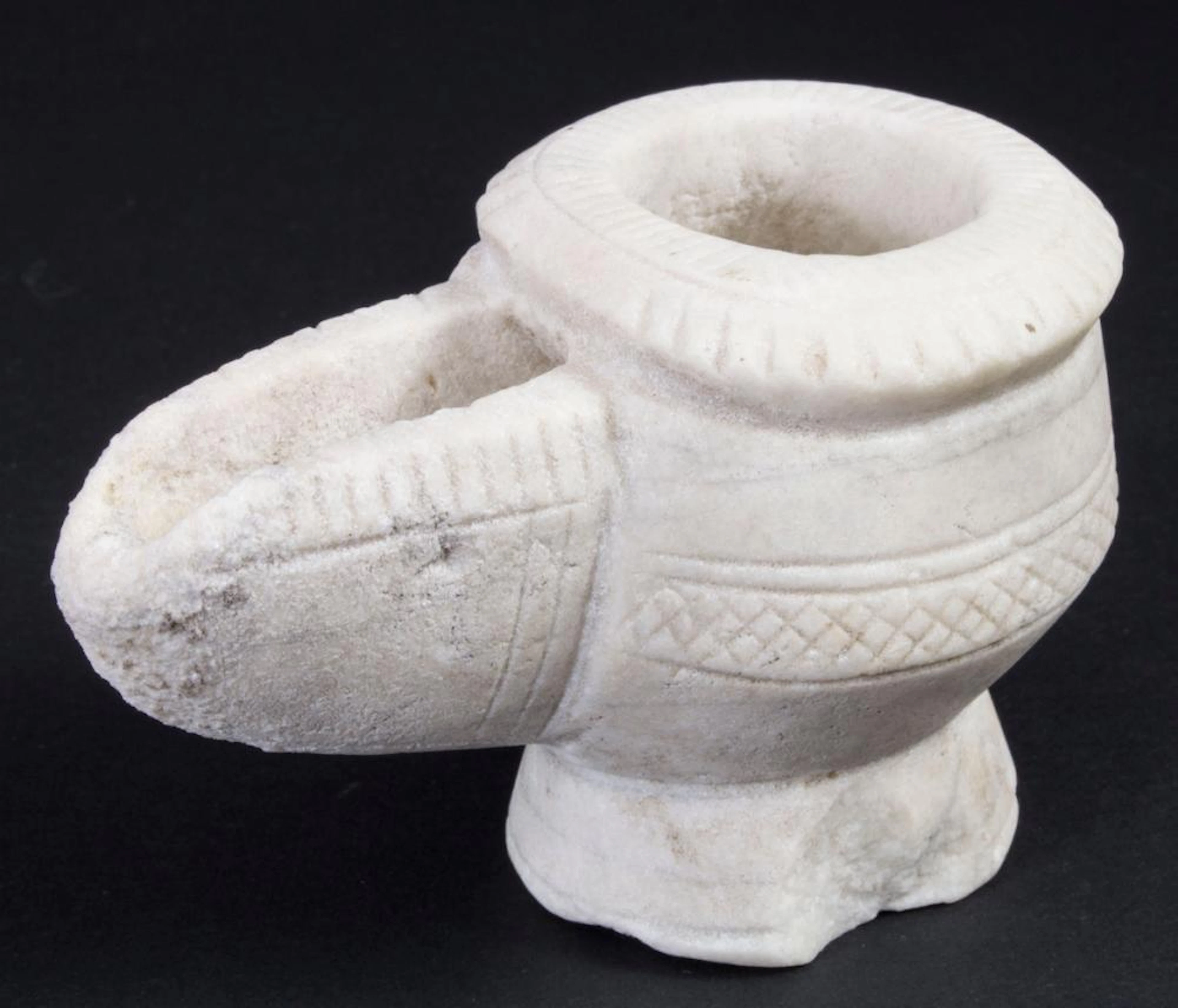 Antike Öllampe / An antique oil lamp, Vorderasien, wohl 16./17. Jh.