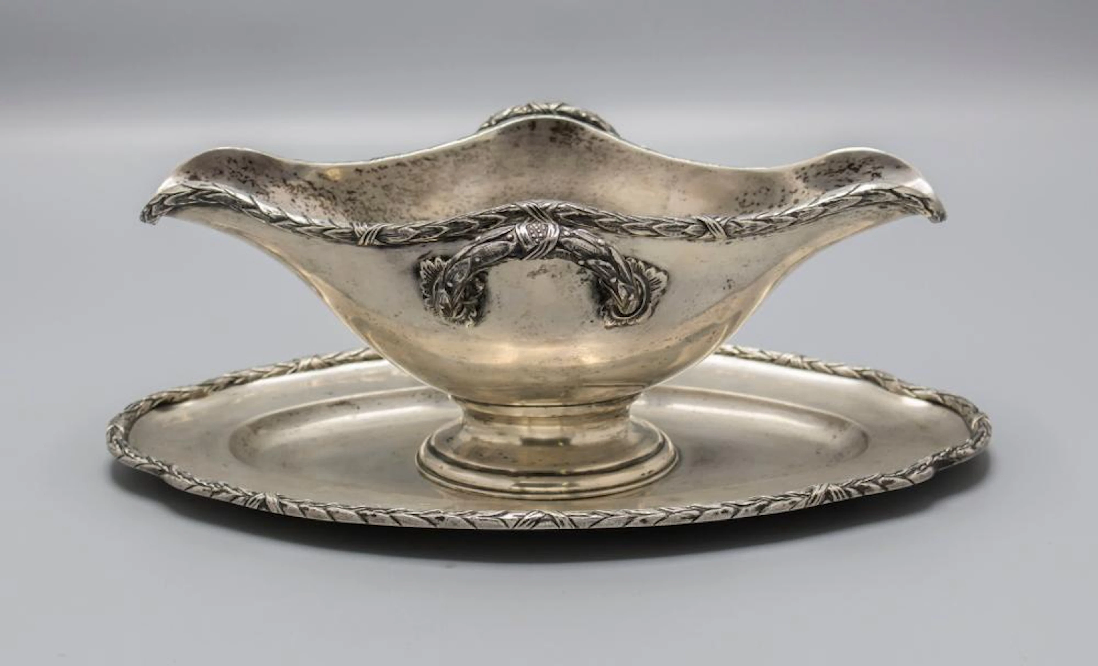 Sauciere / A silver gavy boat, Julius Herz, Wiesbaden, um 1890