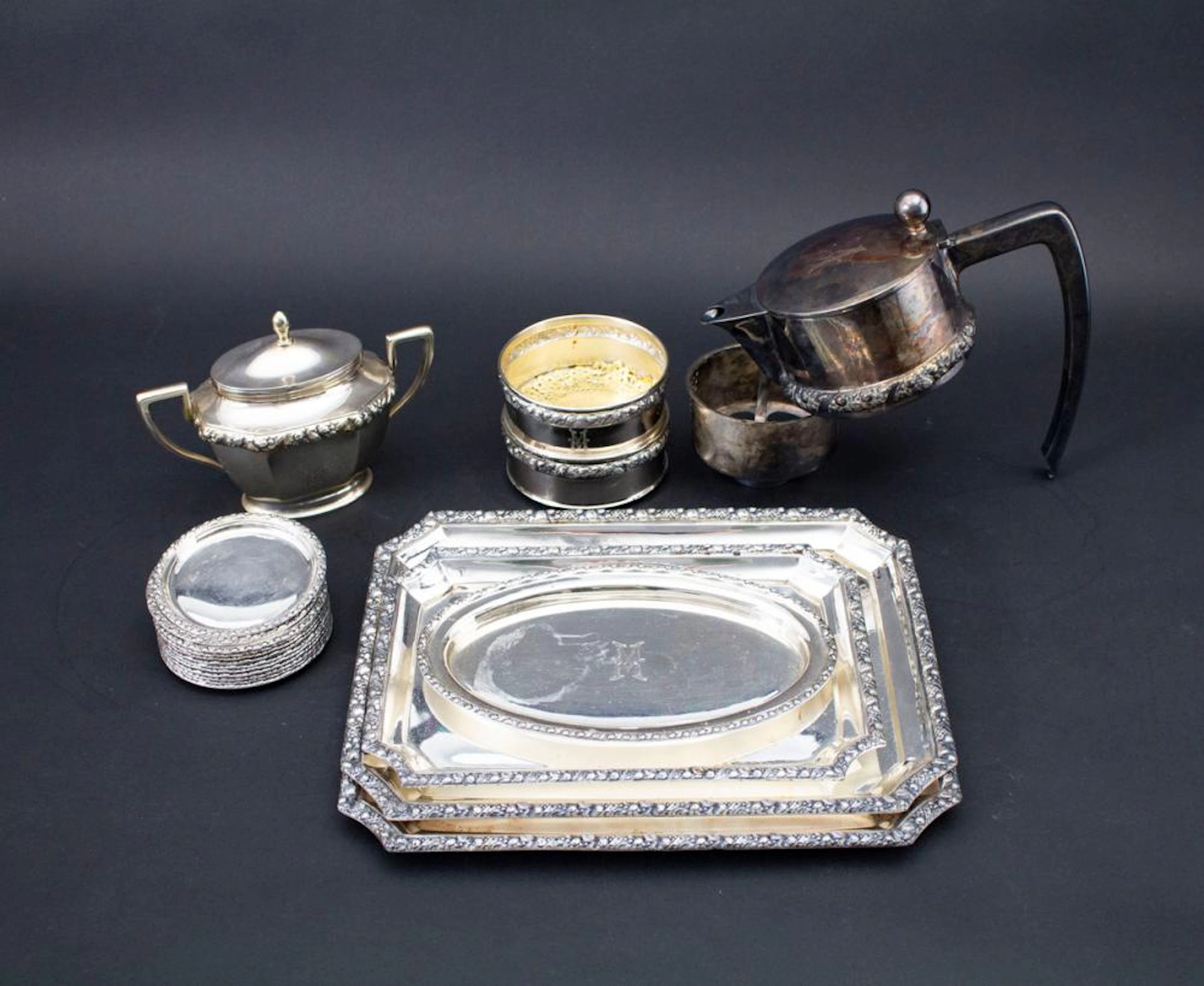 Konvolut Silberteile / 20 various silver items