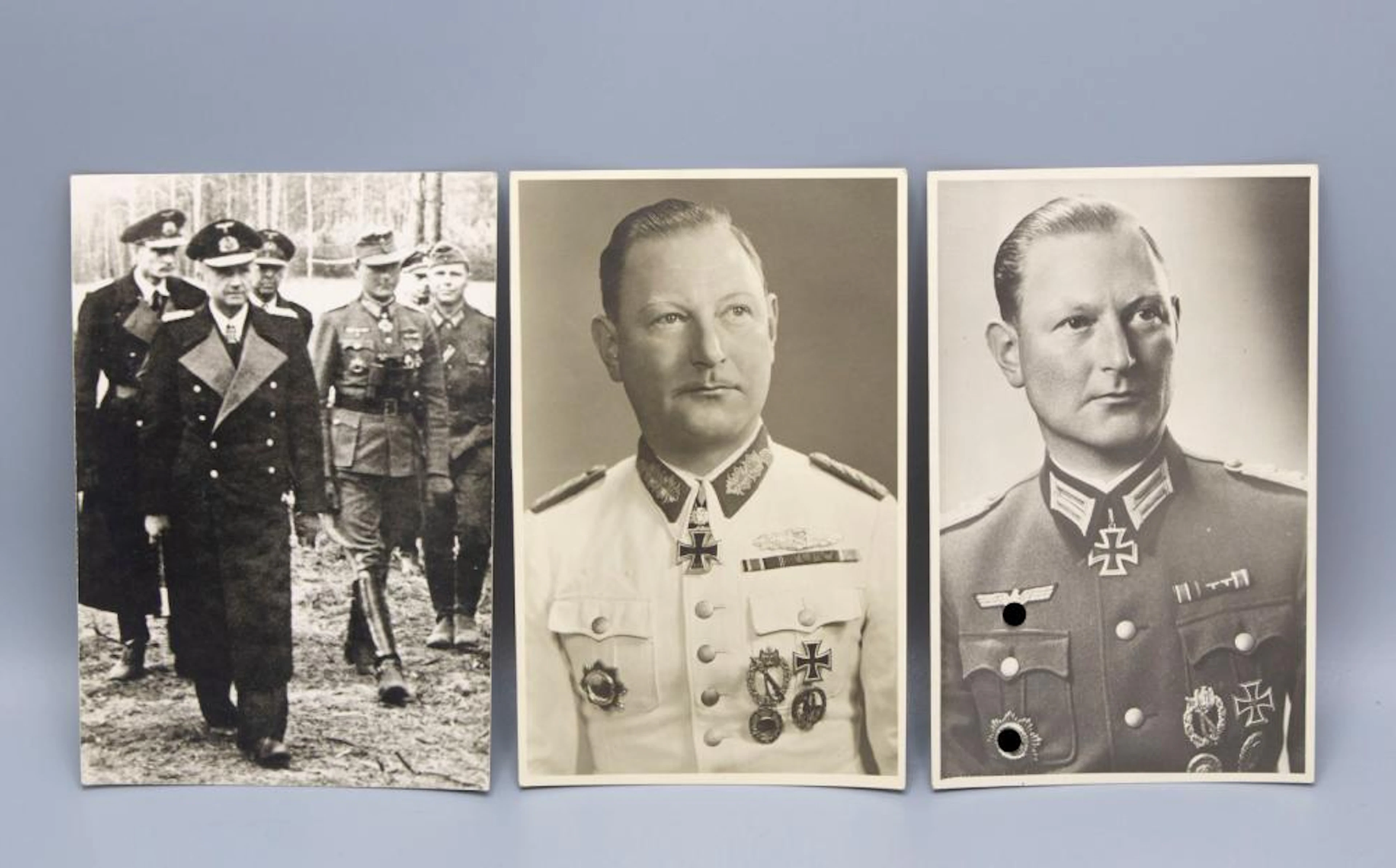 3 Postkarten hochrangige Militärführer / 3 postcards of...