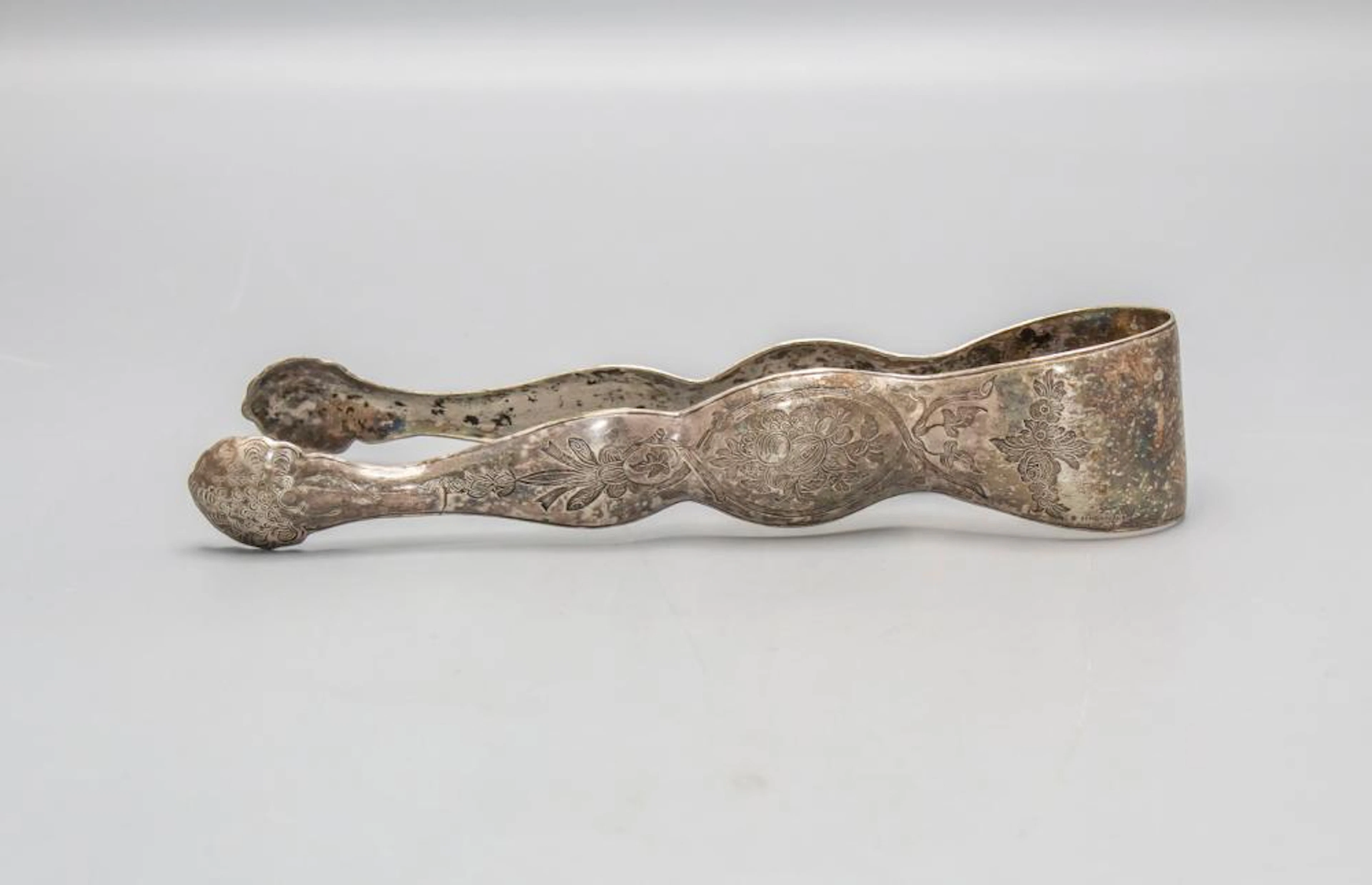 Zuckerzange / A sugar tongs, Berndorfer Metallwarenfabrik, Ende 19. Jh.