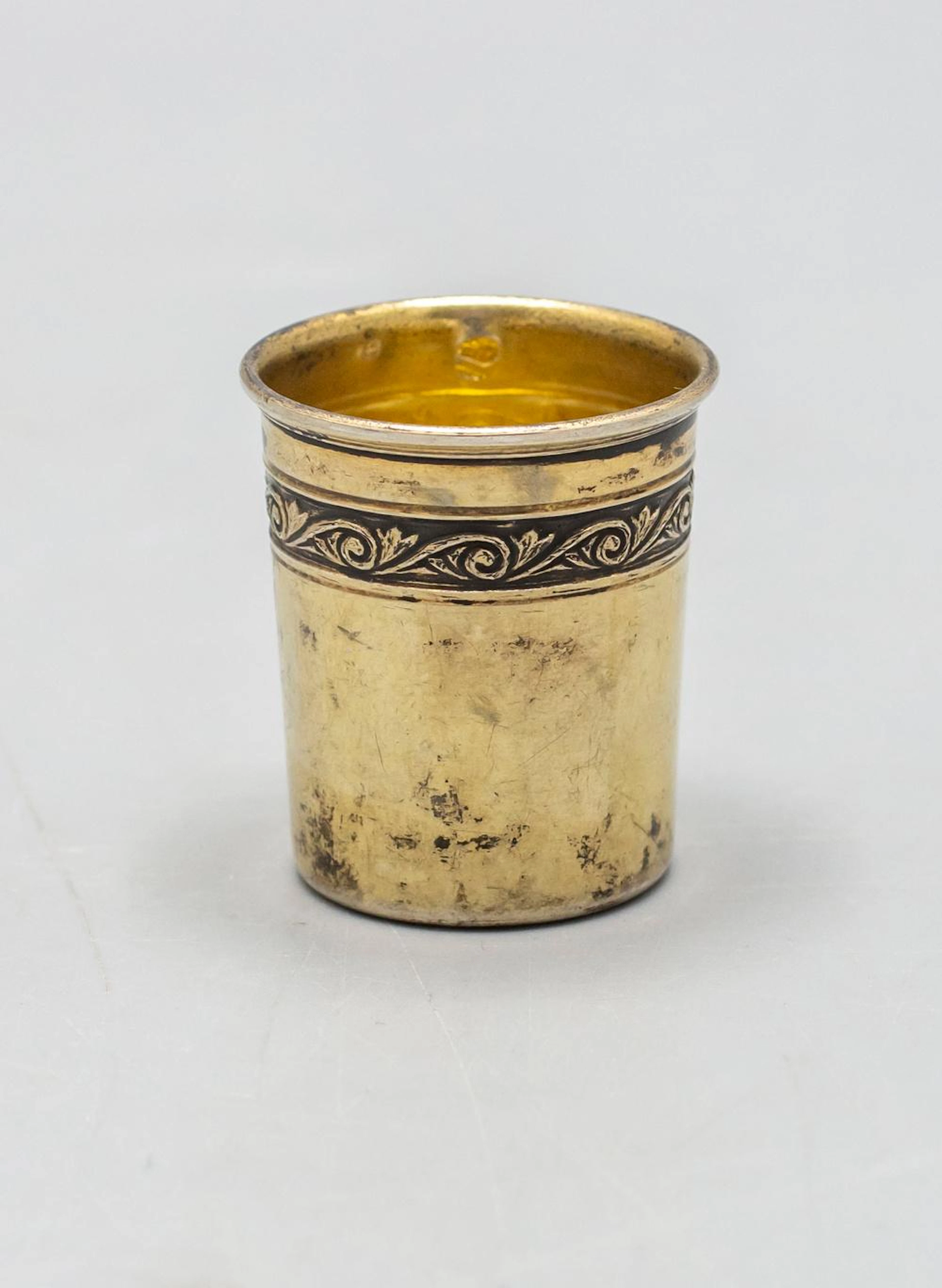 Miniatur Silberbecher / A miniature silver beaker, Frankreich, um 1880