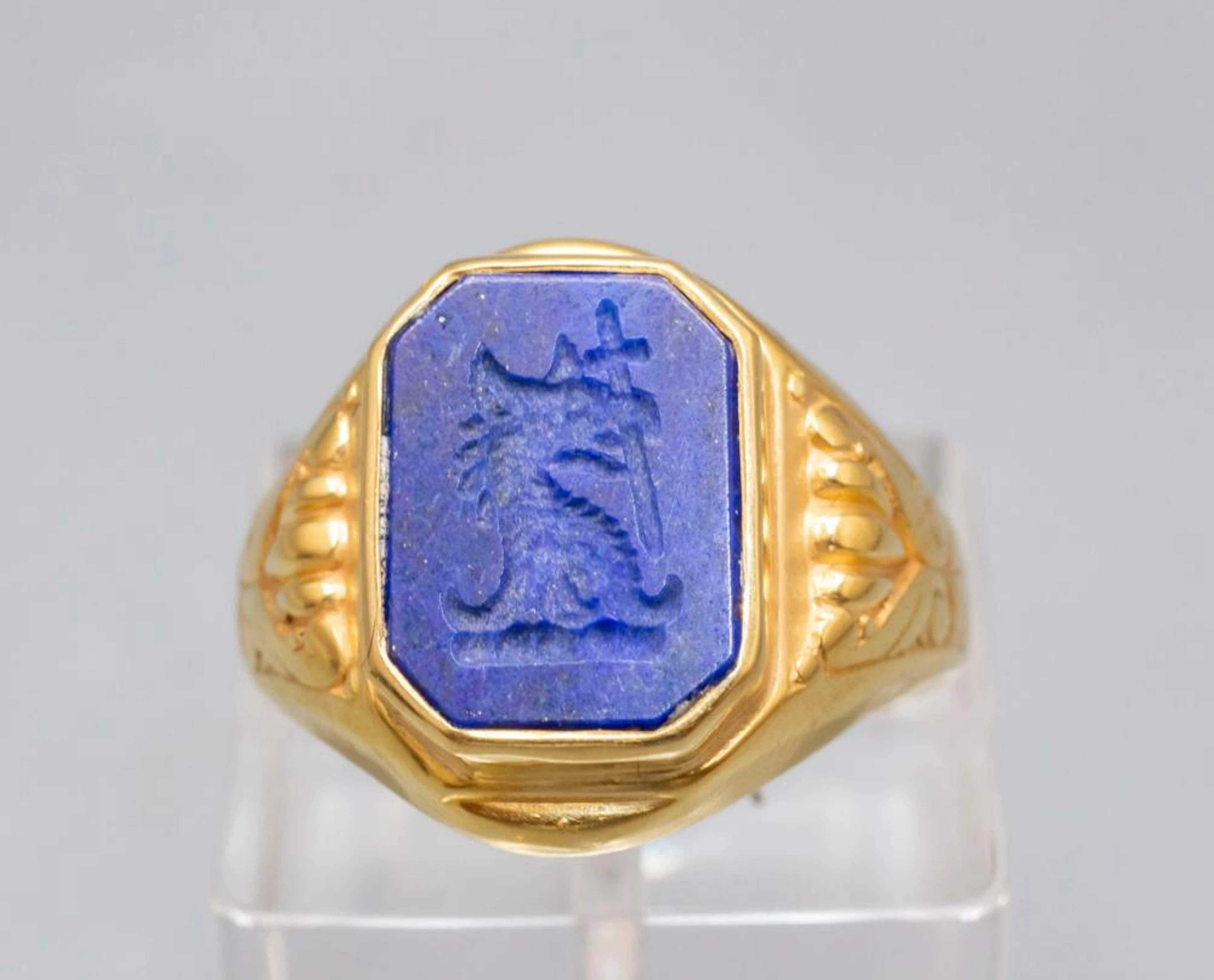 Siegelring / A silver seal ring, 20. Jh.