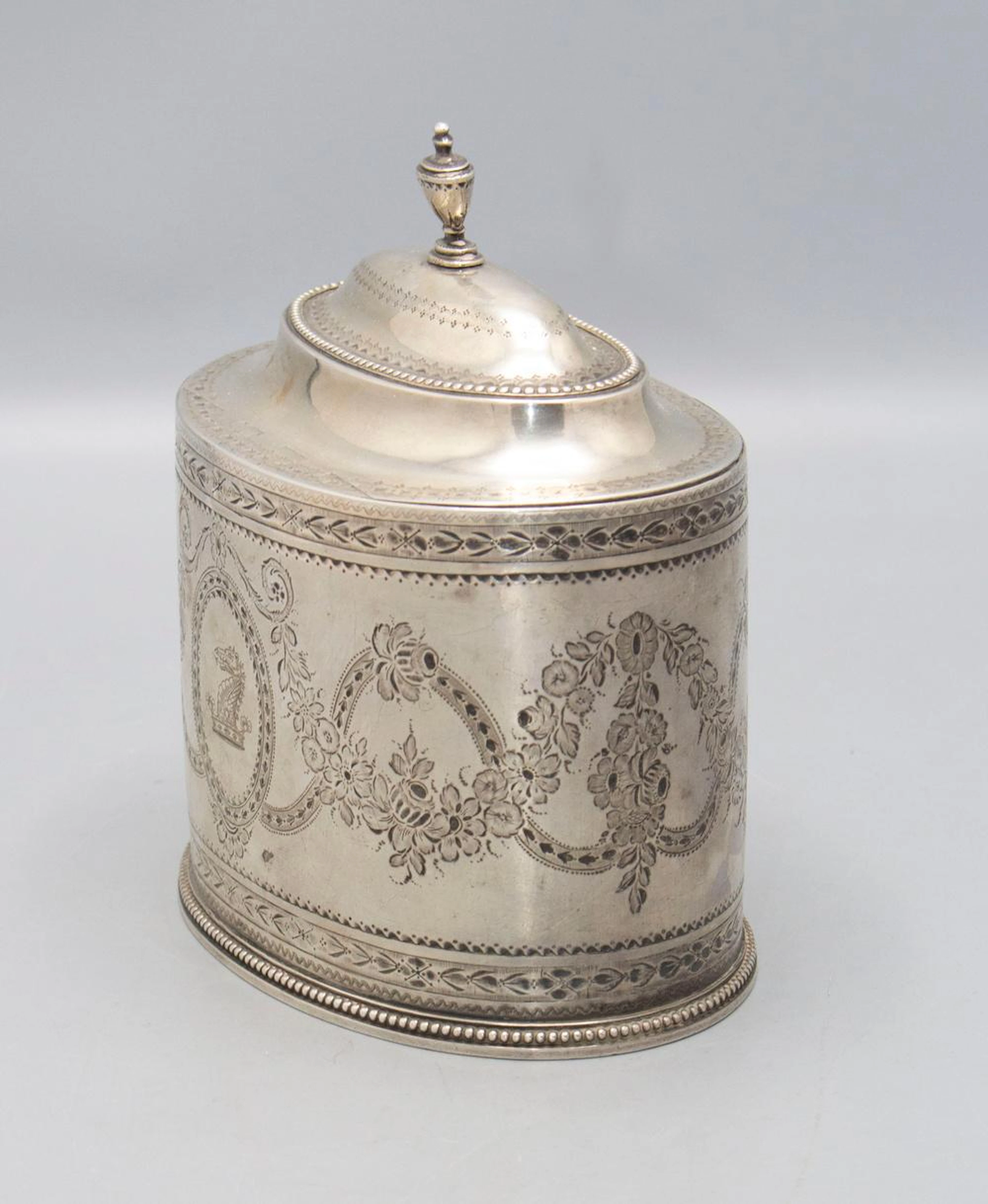 Klassizismus Teedose / An Adam style tea caddy, Hester Bateman, London, 1782