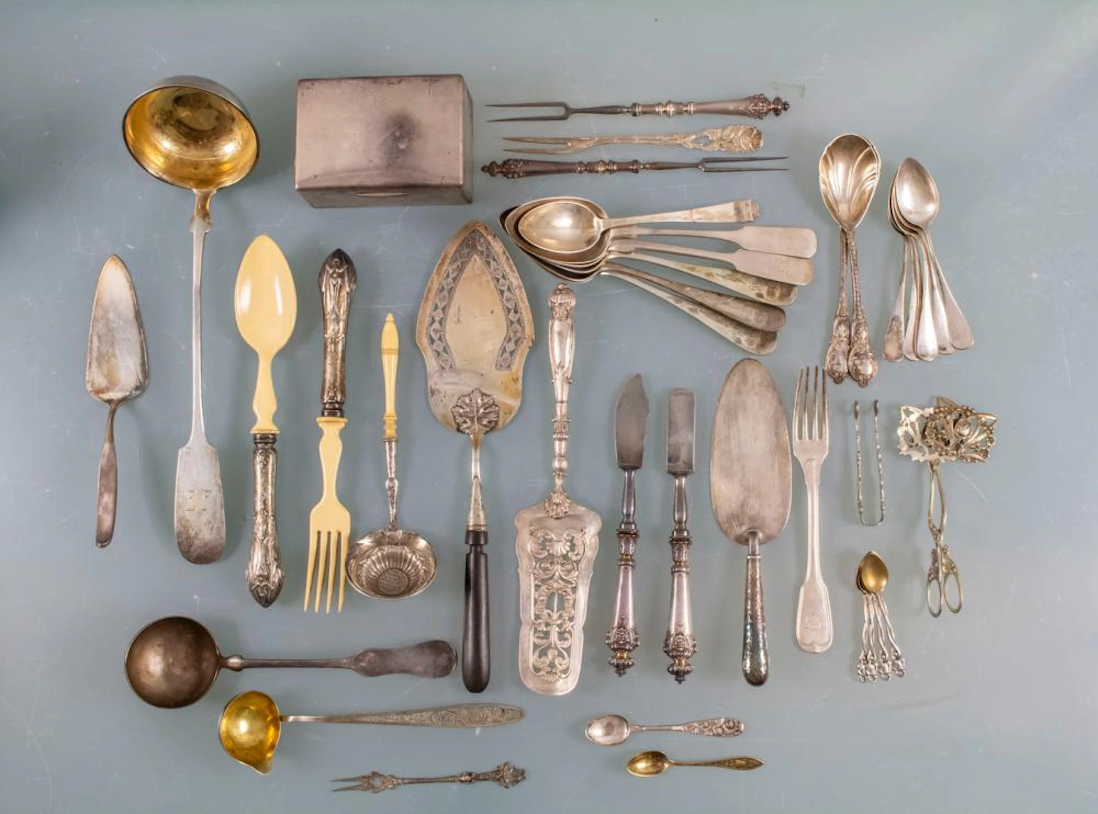Konvolut Silberbesteck / A set of silver cutlery