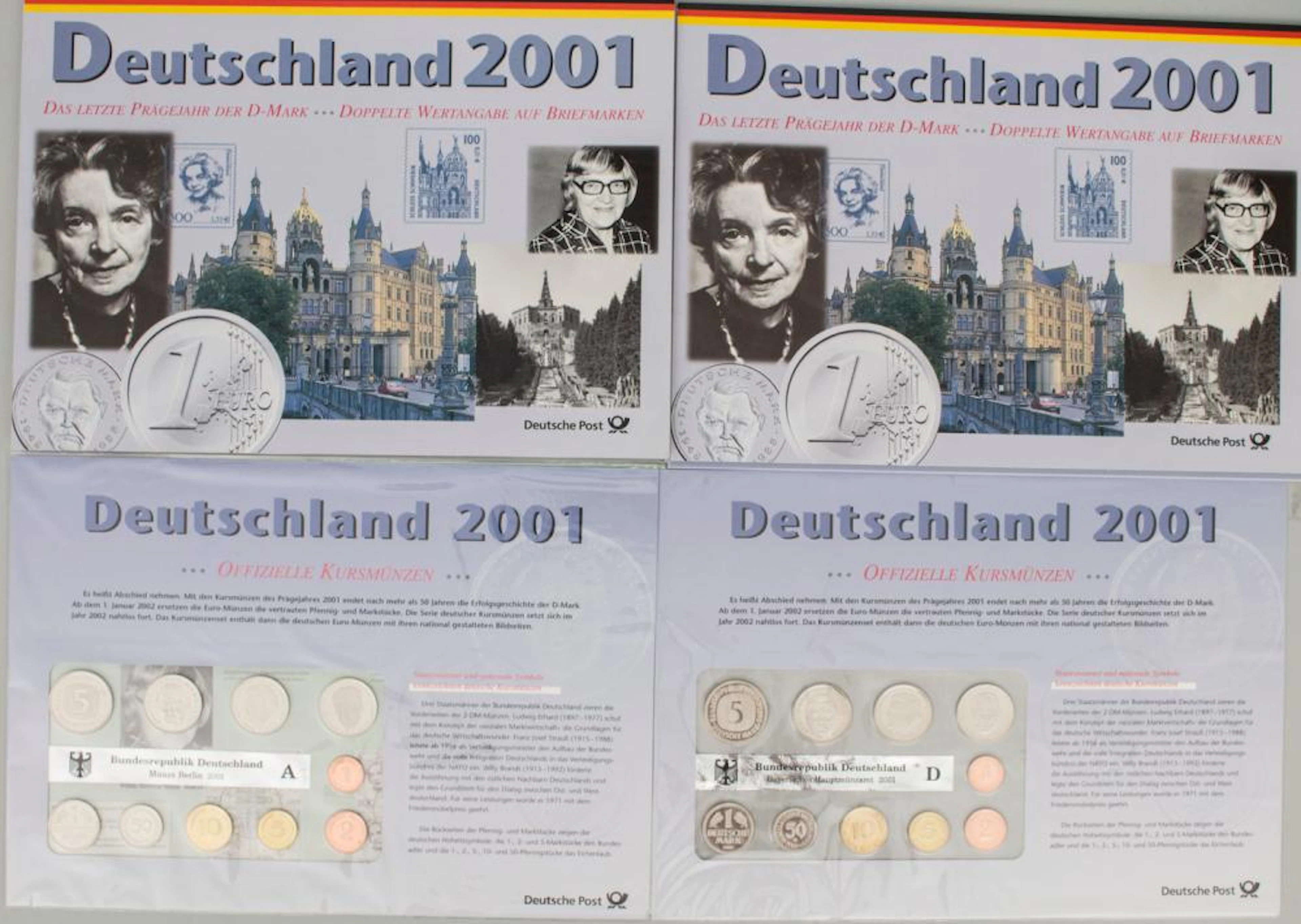 Konvolut Kursmünzensätze und Briefmarken Themensammlunge