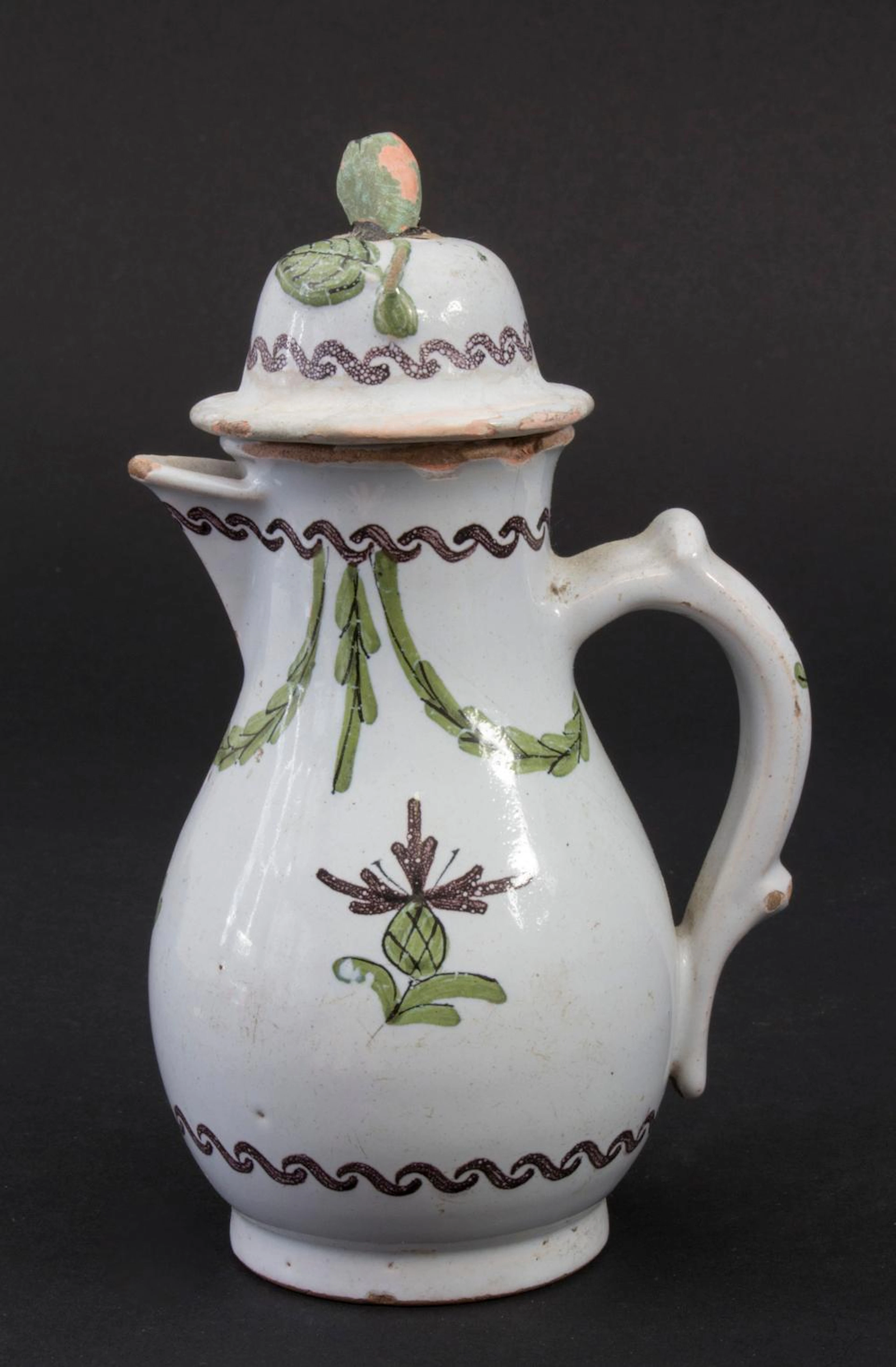 Birnkrug / A Baroque faience pear jug, Schrezheim, 18. Jh.