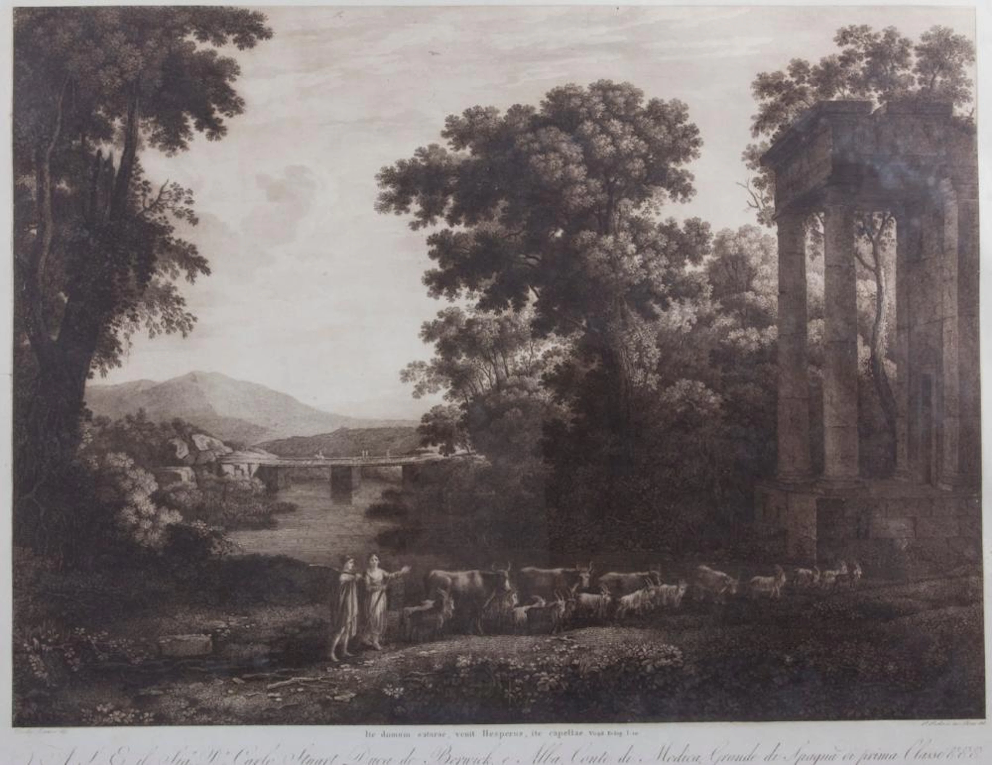 ach Claudio Lorense, 'In den Gärten der Hesperiden (nach Vergil)', Rom, 1816