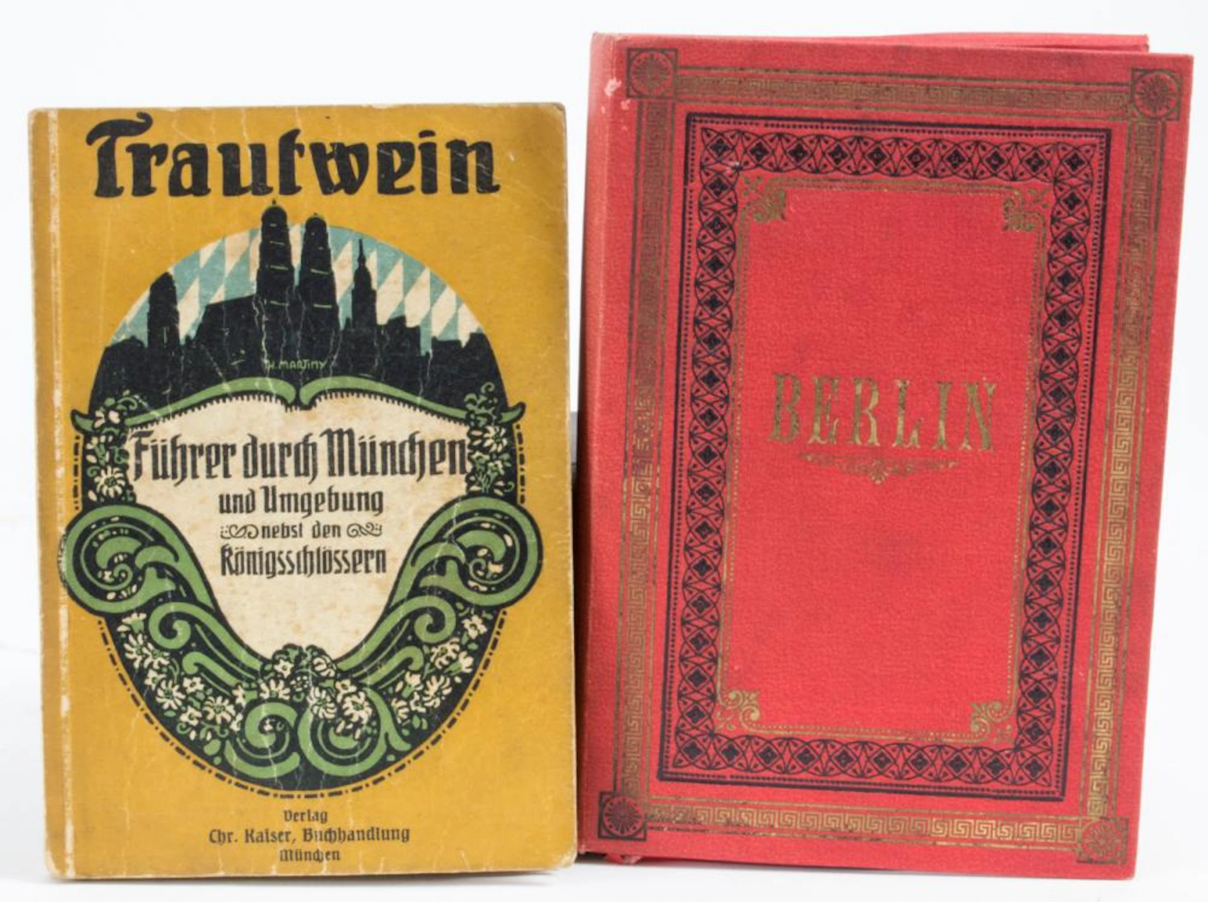 Berliner Ansichtskarten und München-Führer, frühes 20. Jh.