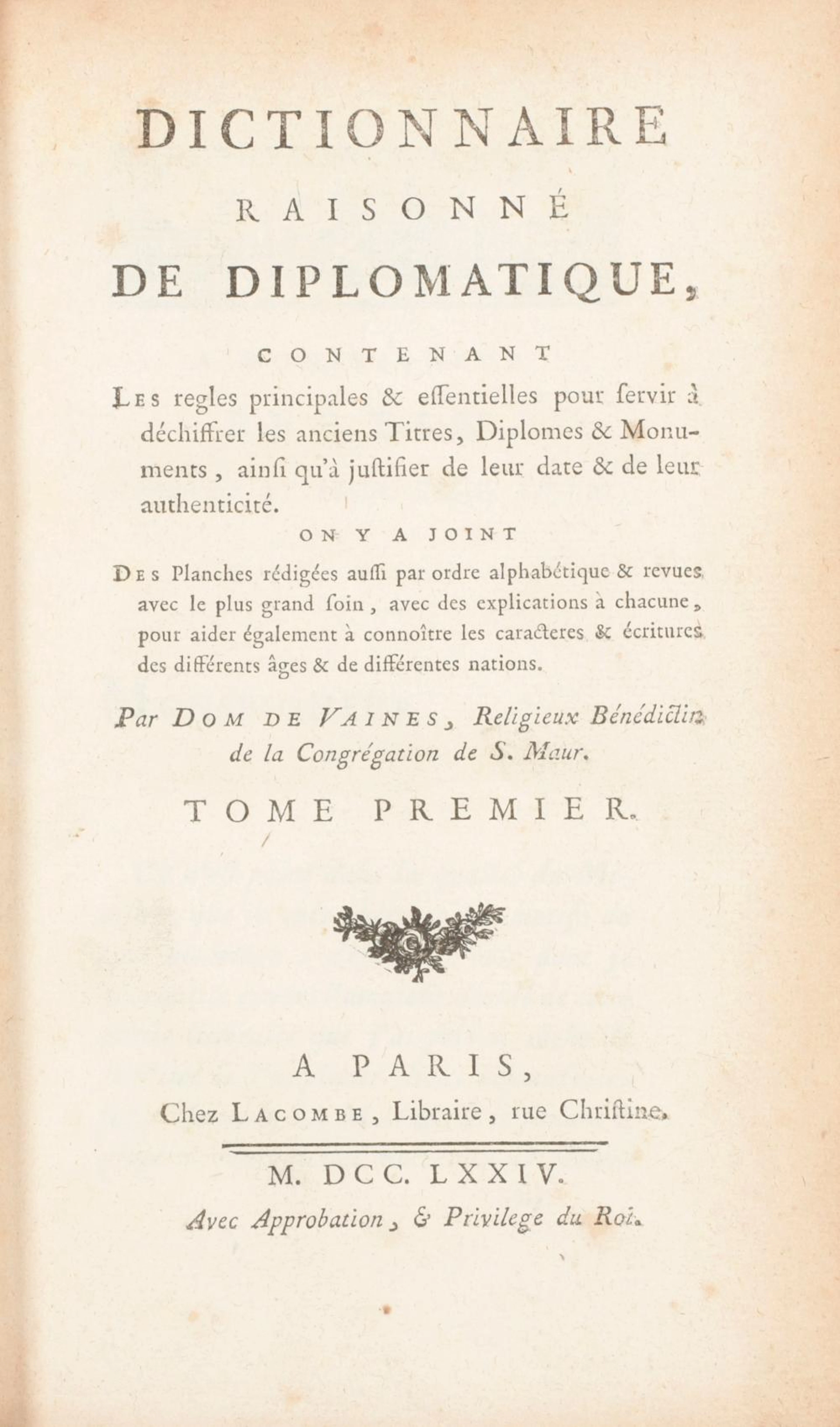 VAINES, Jean-François de