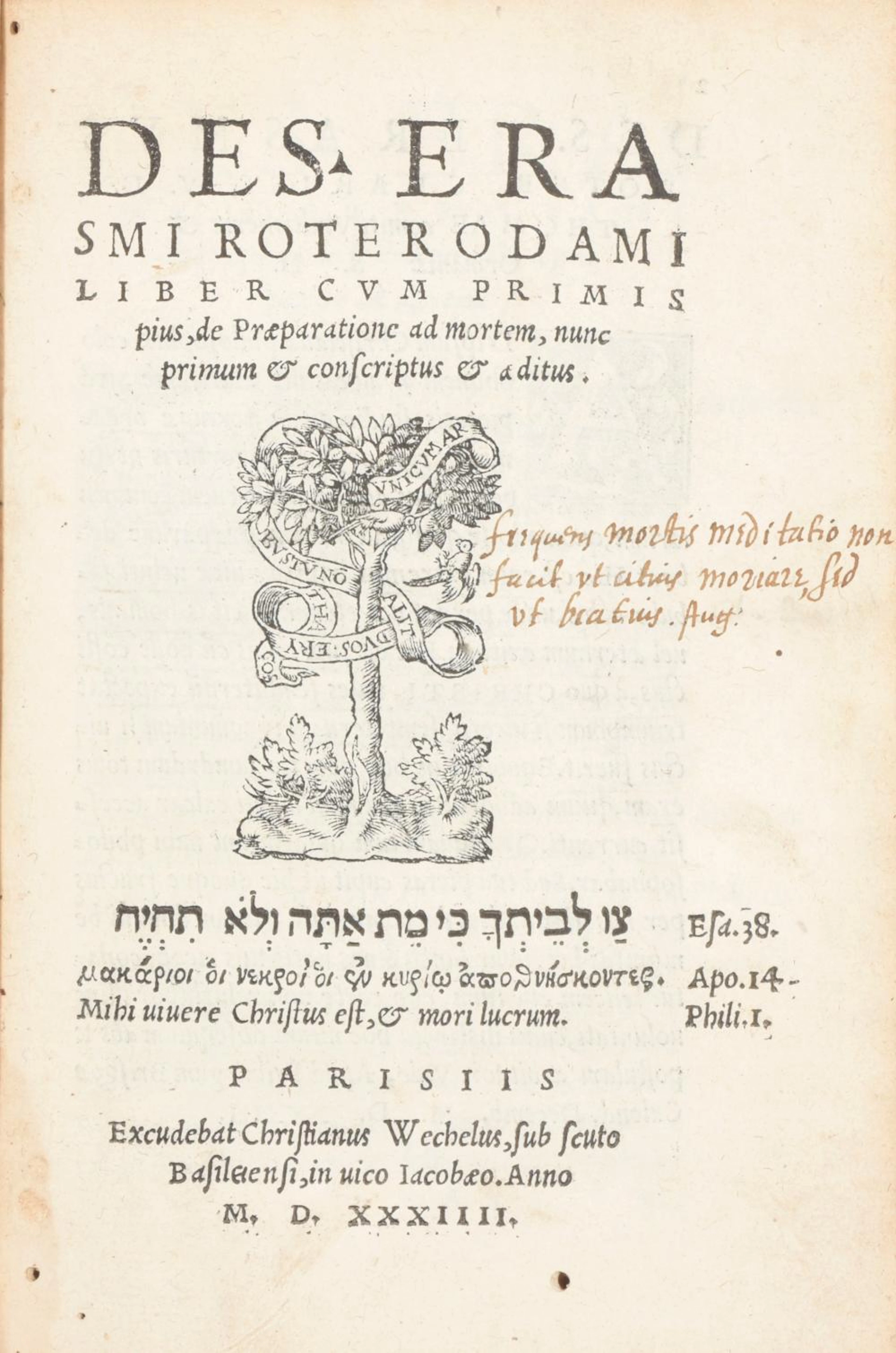 ERASMUS, Desiderius