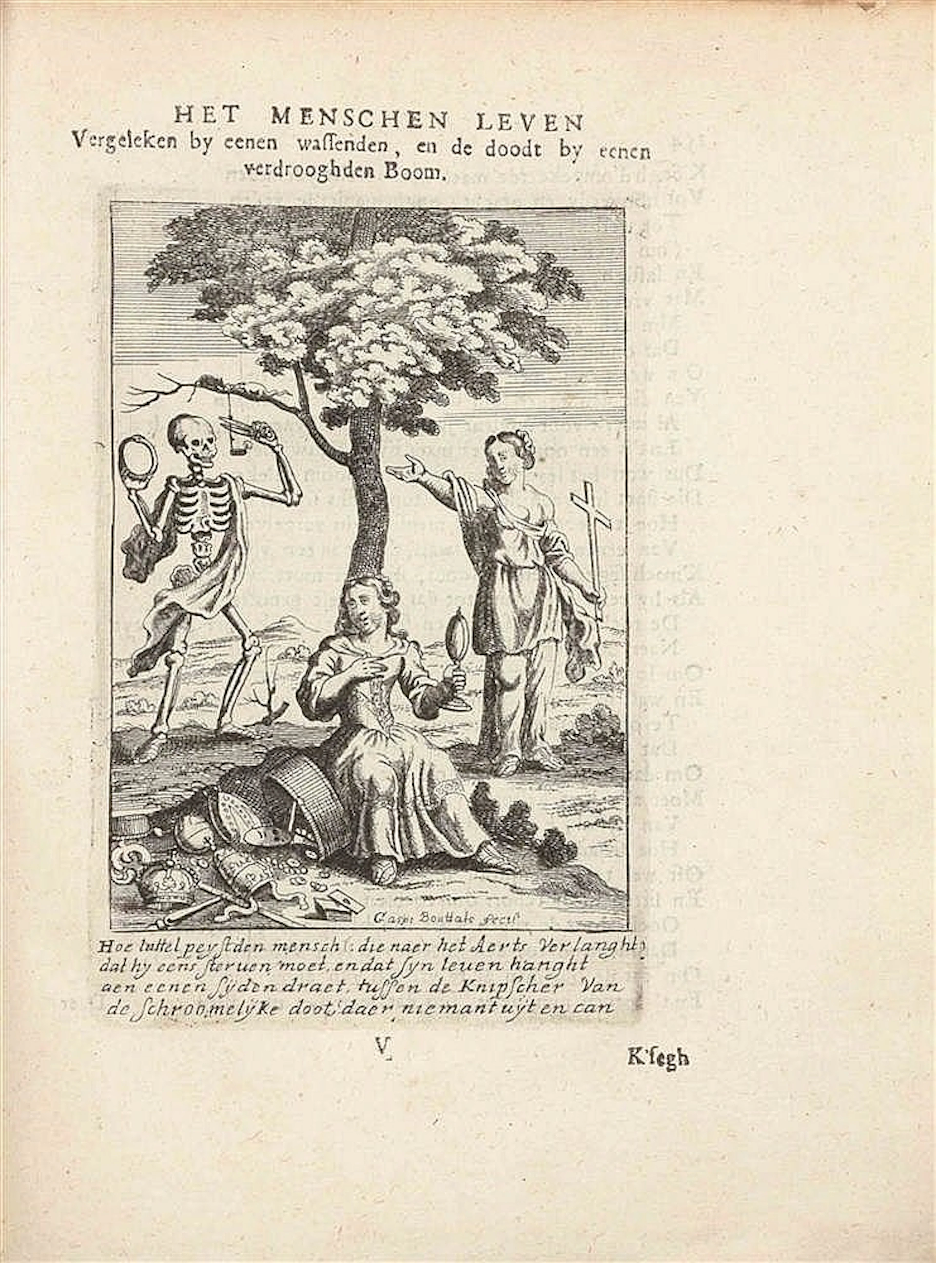 DE BIE, Cornelis ? Echos weder-klanck passende op den...