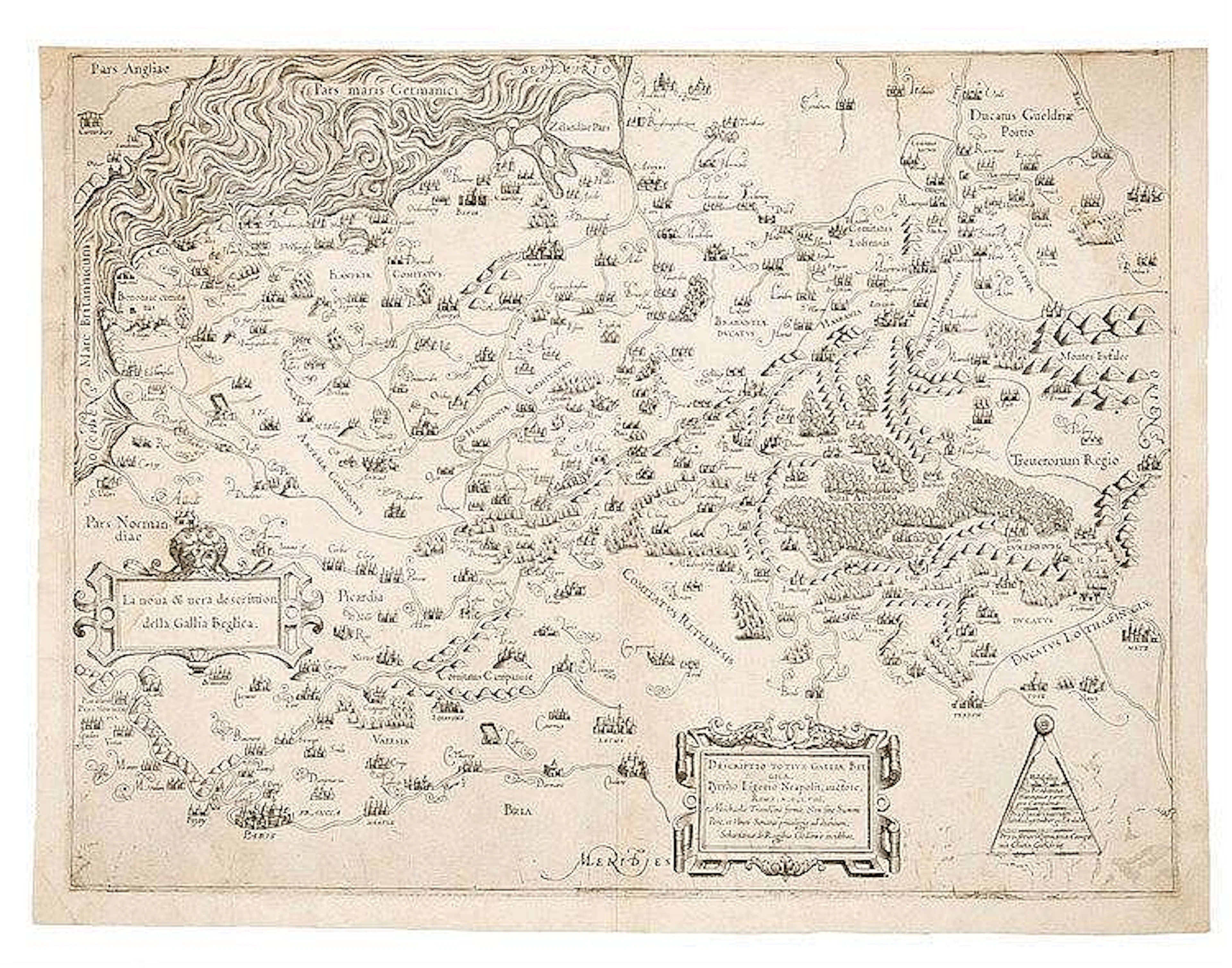 [GALLIA BELGICA] ? La nova & vera descrittion della gallia Beglica [sic]