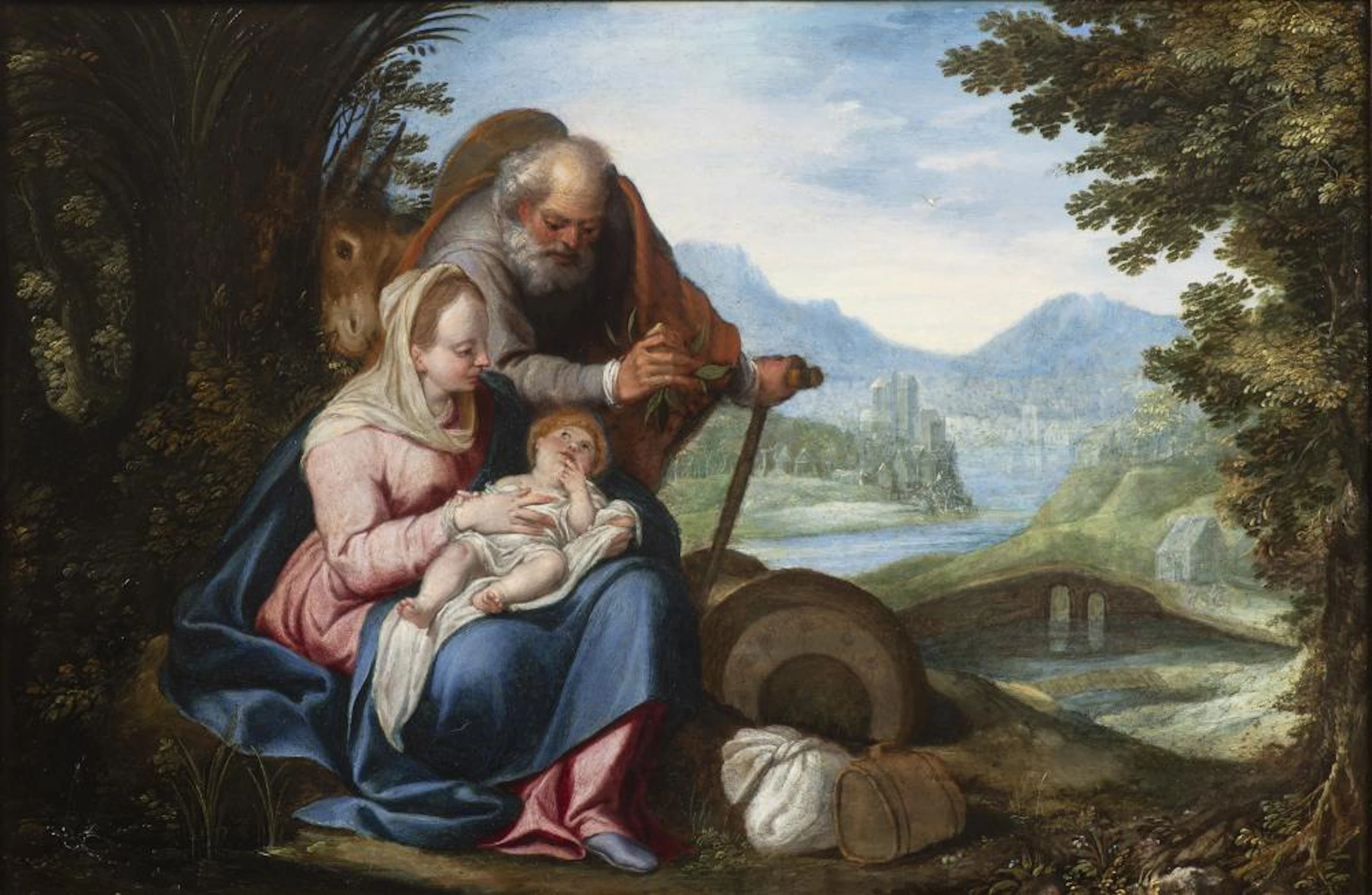 Denis Calvaert (1540?1619) - Rest on the Flight into Egypt