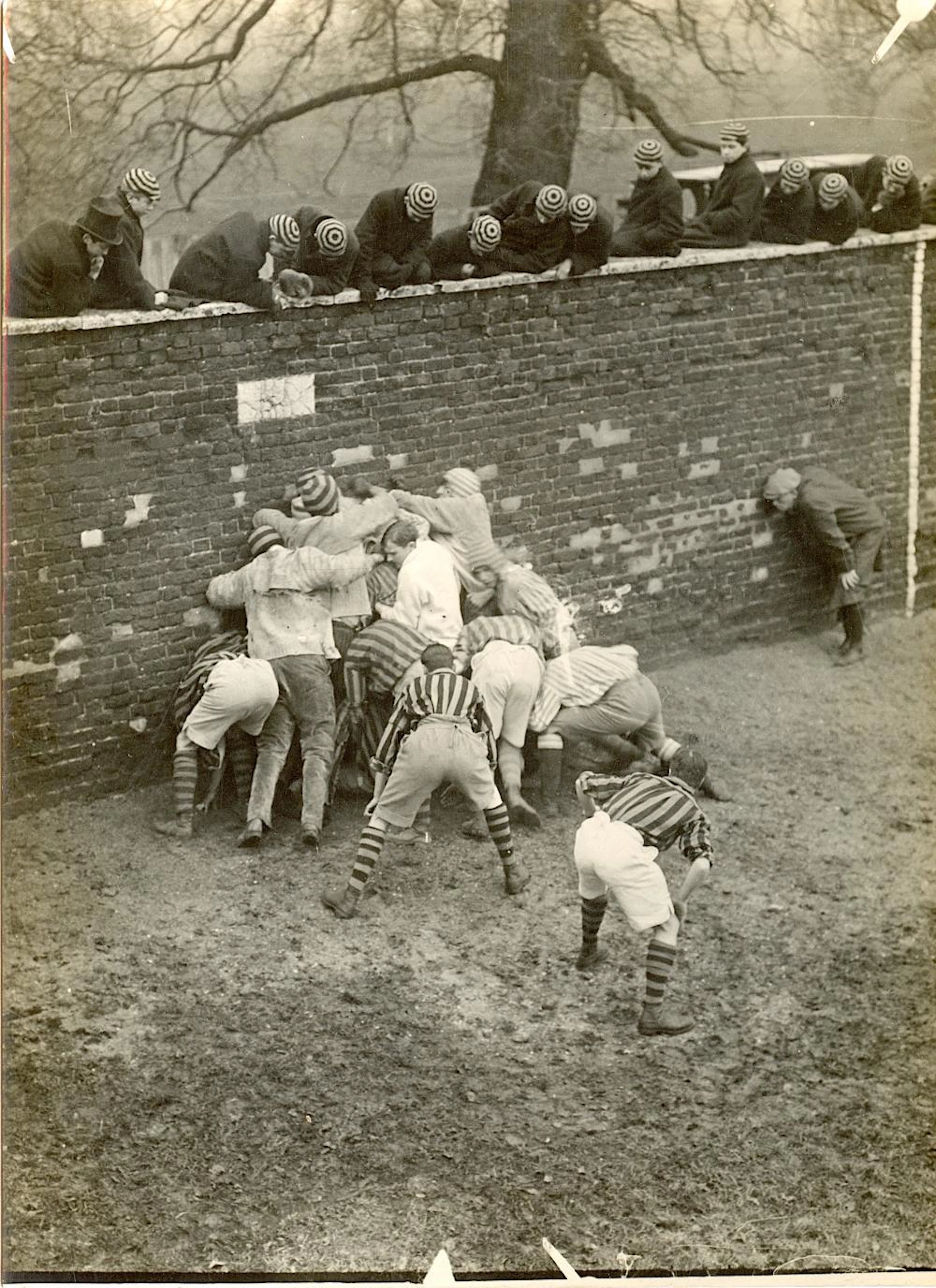 Antique Photo Wall Game Eton College, UK