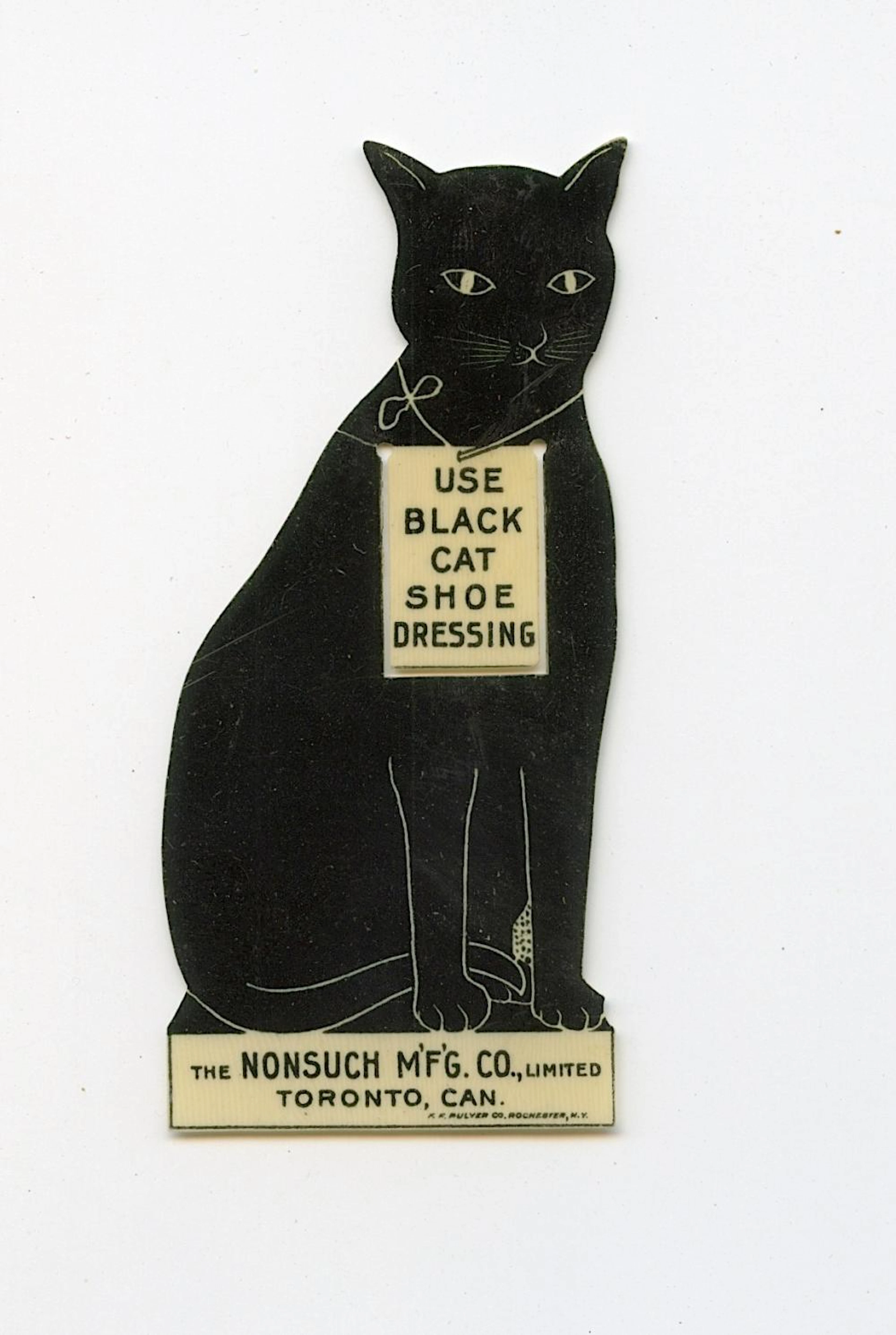 Vintage rare Advertising Use Black Cat Shoe Dressing