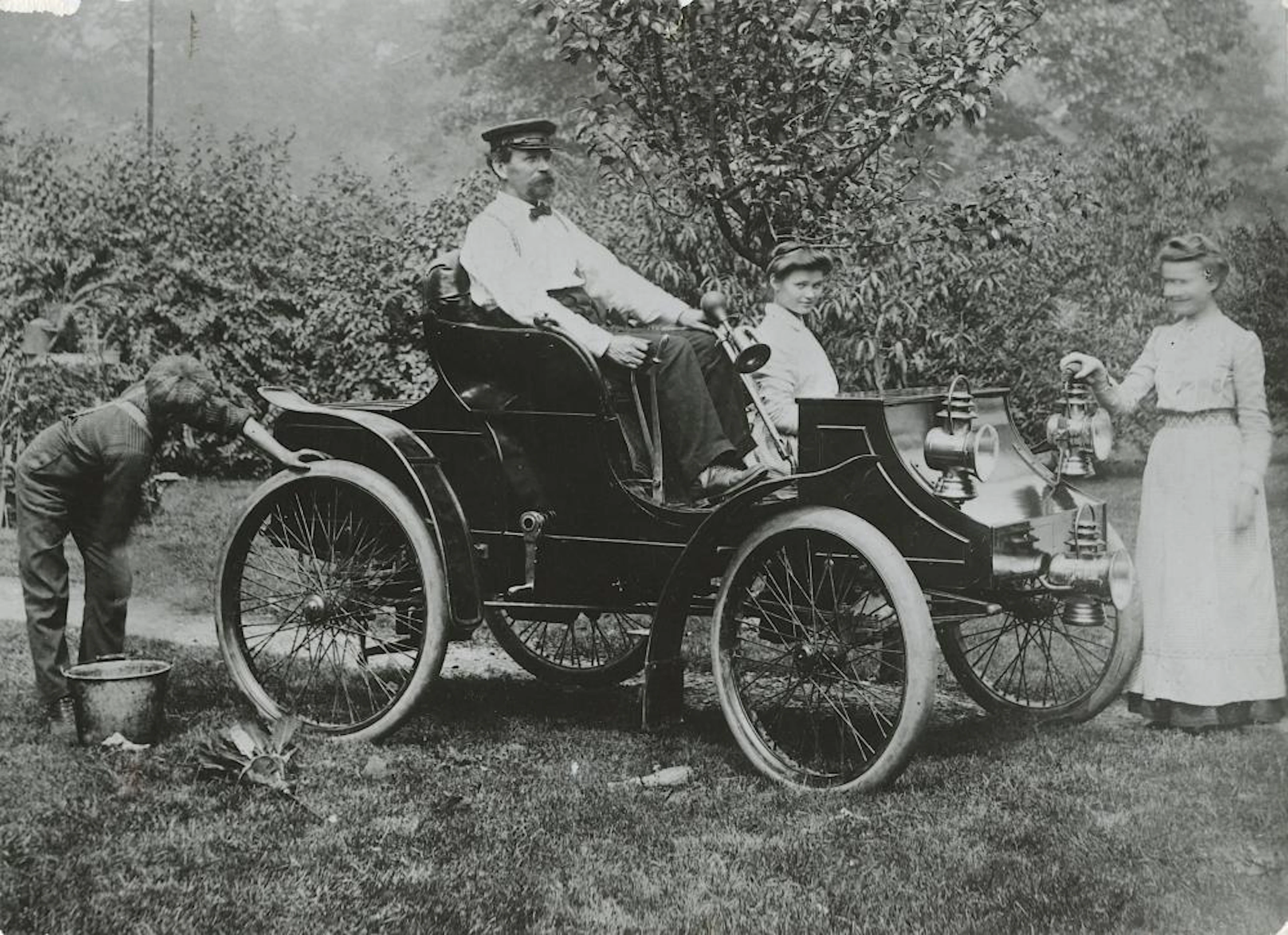 Vintage Photo Winton Auto Rare USA Production 1900s