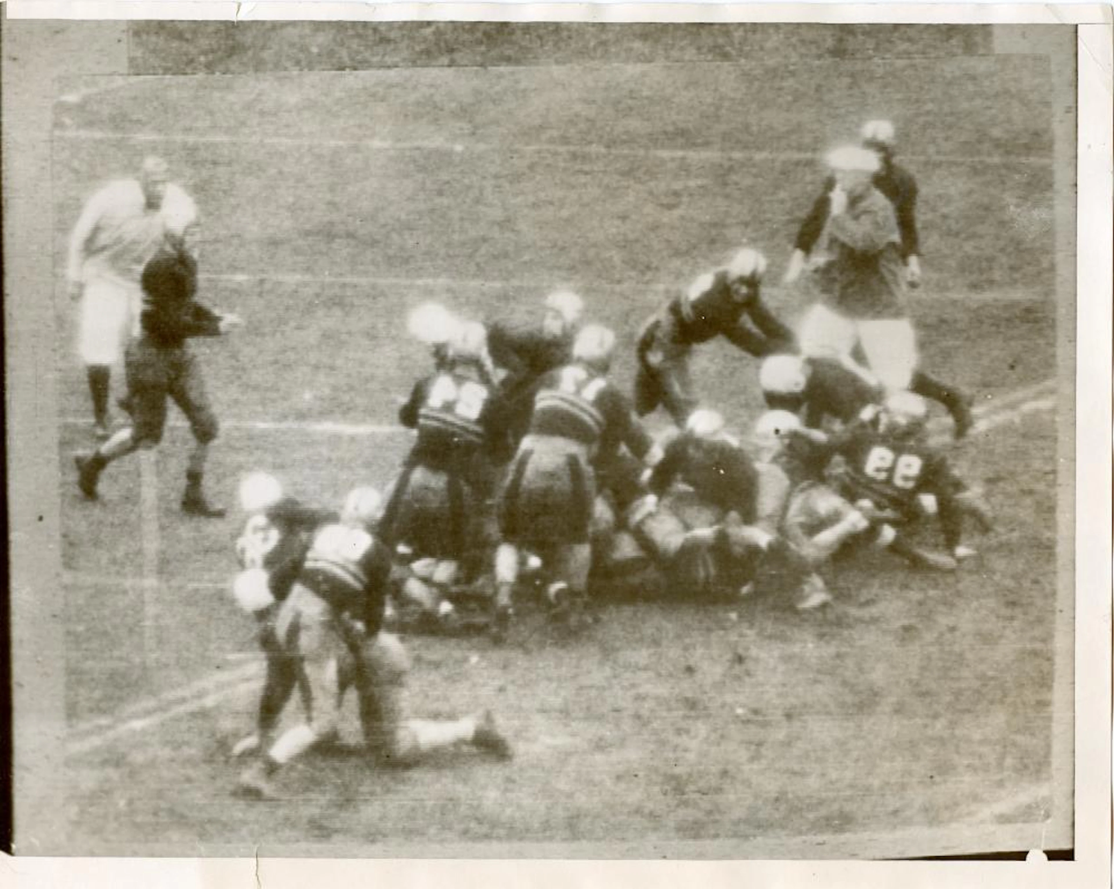 Historical Vintage Photo Football YALE vs West Point, 1930