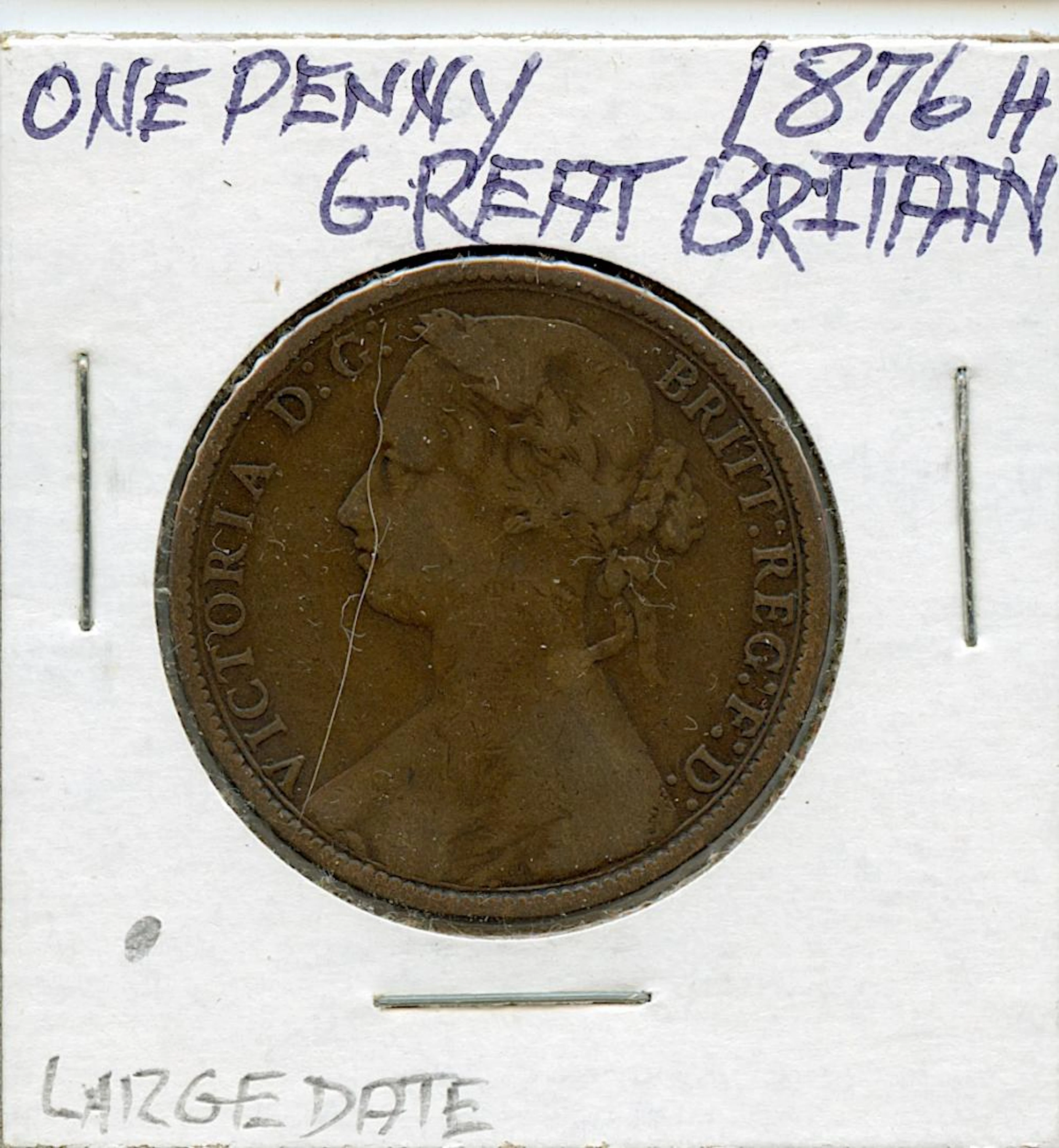 Circulated Coin Great Britain One Penny 1876 H