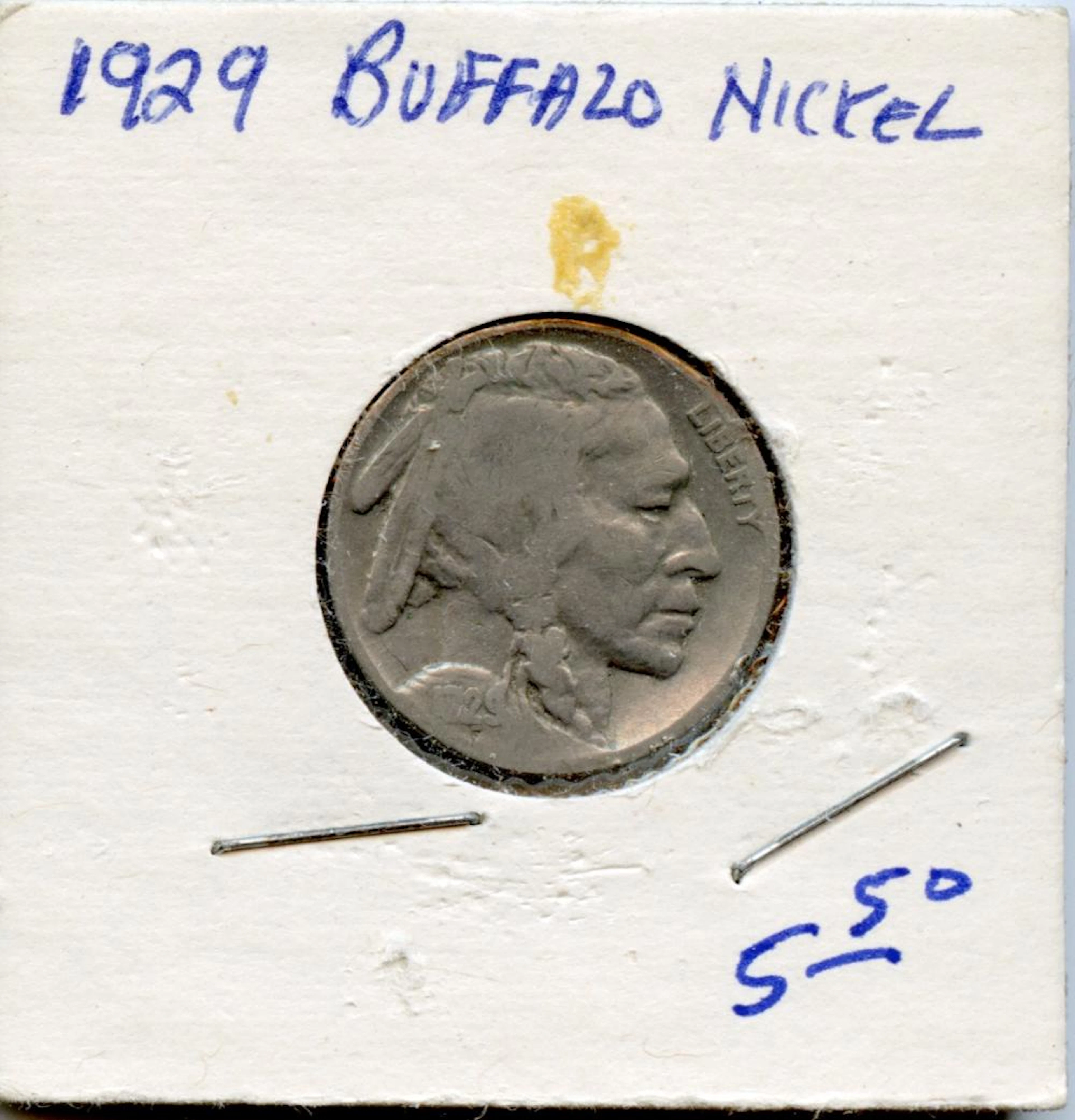 Circulated Coin Buffalo Nickel 1929
