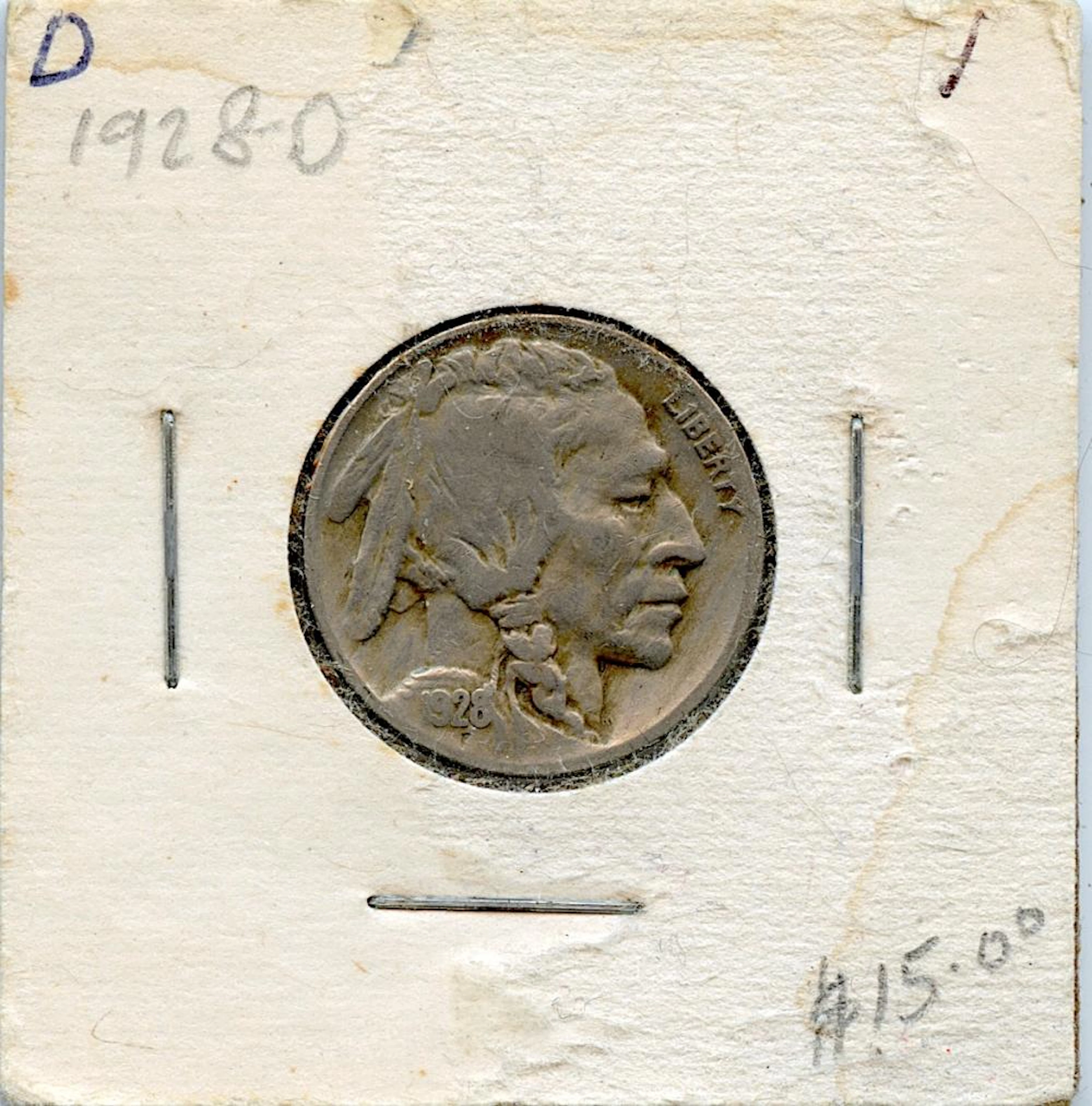 Circulated Coin Buffalo Nickel 1928 O