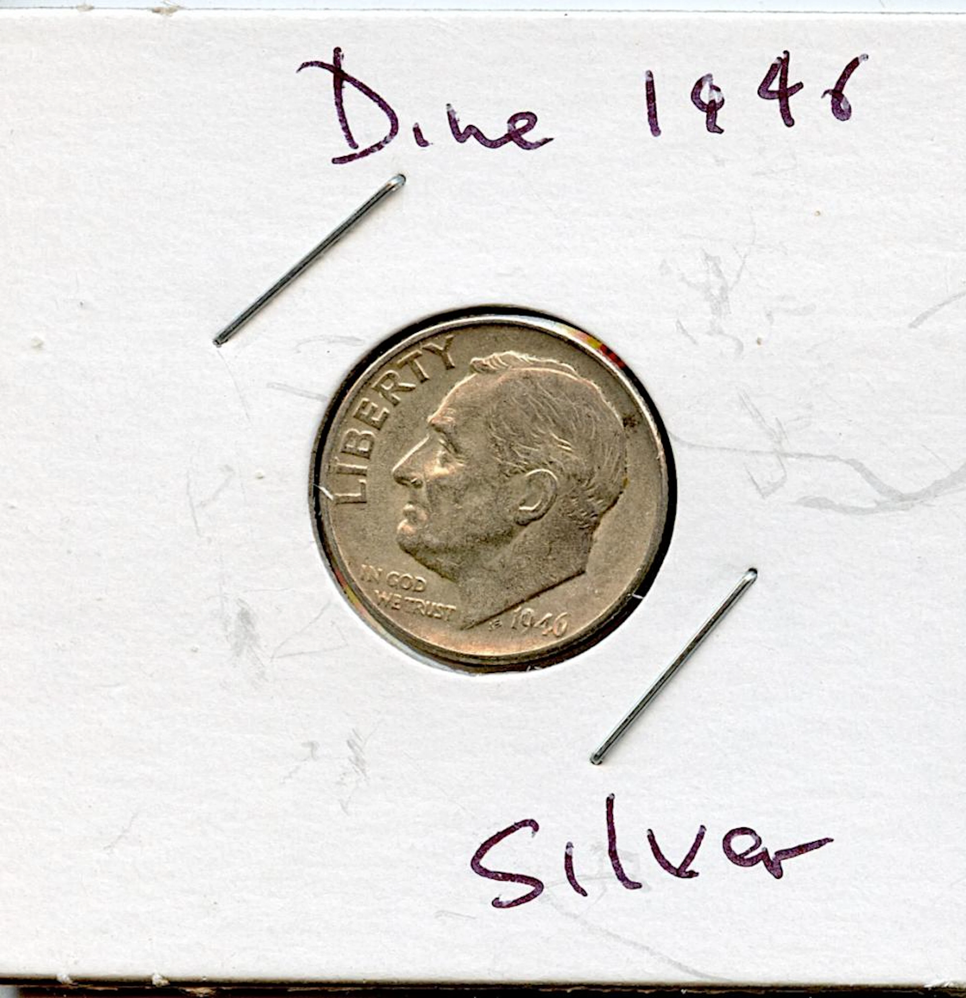 Circulated Coin Silver Roosevelt Dime 1946